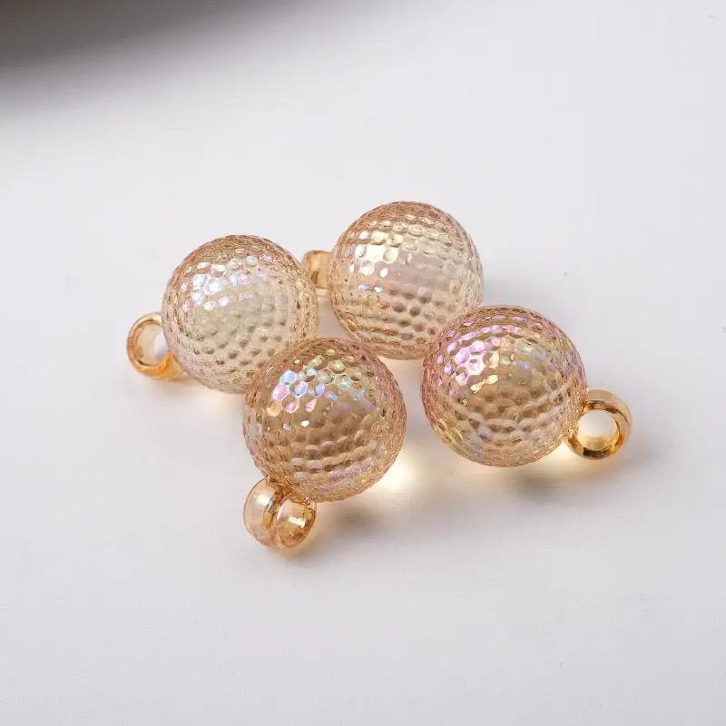 FS2424-16MM Clear Round Dangle Acrylic Beads Fit For Beadable Pens Zoe's DIY Shop