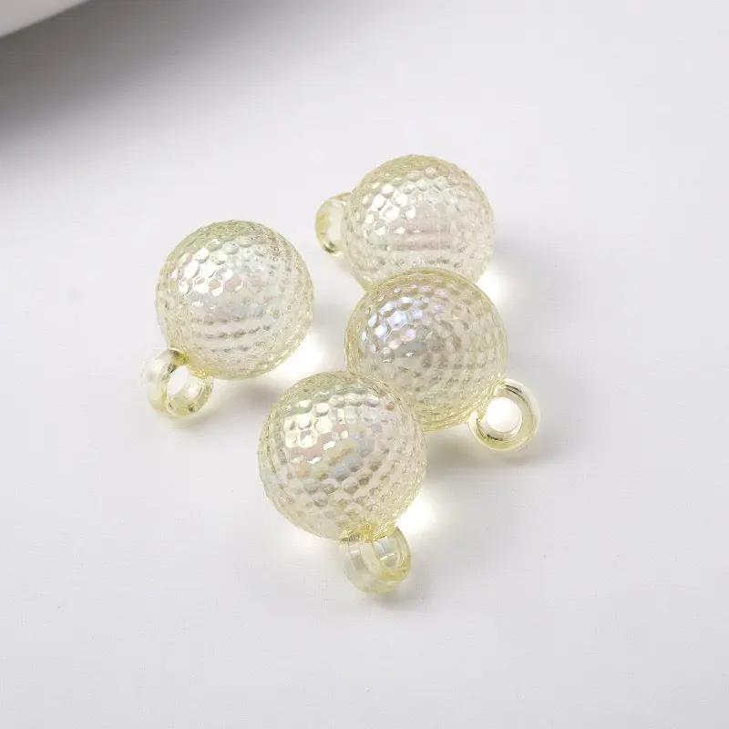 FS2424-16MM Clear Round Dangle Acrylic Beads Fit For Beadable Pens Zoe's DIY Shop