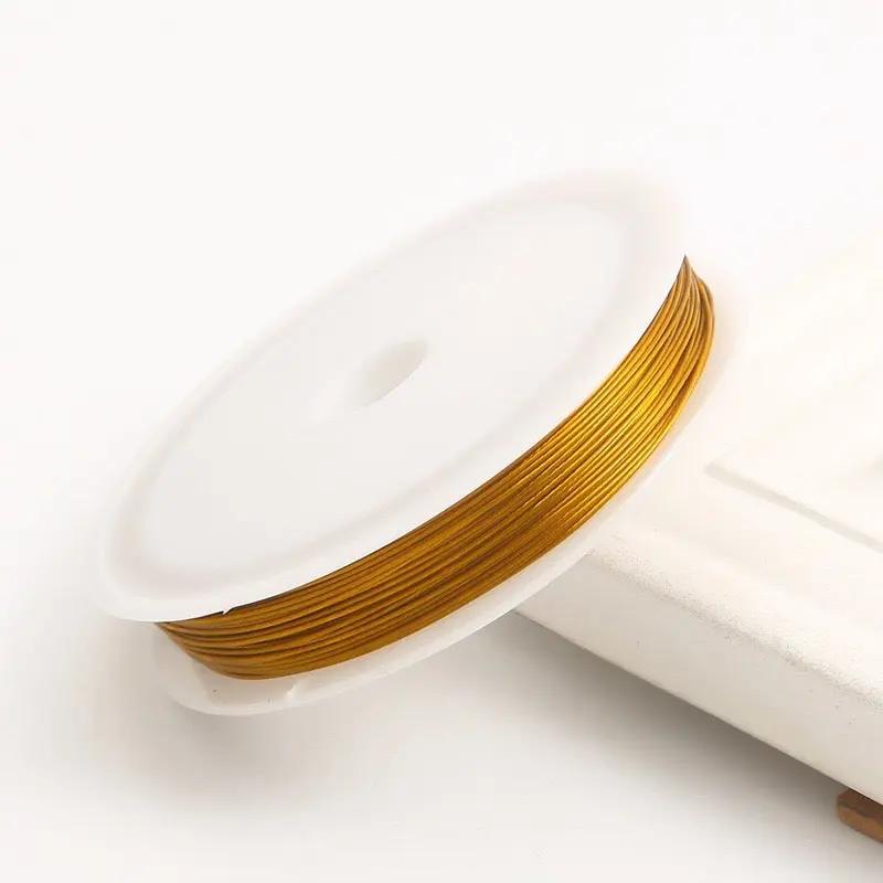 FS2443- 1 Roll Gold Color Steel Wire For Making Keychain Zoe's DIY Shop