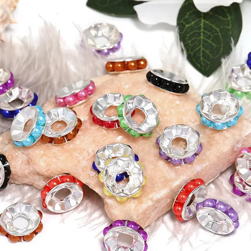 FS2454-12mm Random Mixed Color Pearl Spacer Fit For Beadable Pens Zoe's DIY Shop