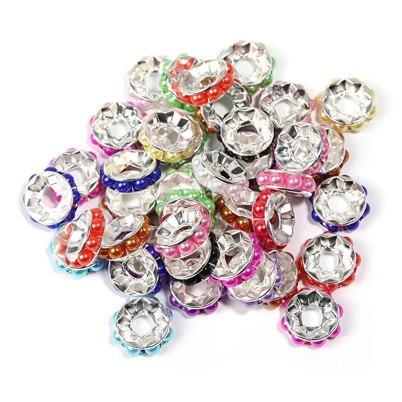 FS2454-12mm Random Mixed Color Pearl Spacer Fit For Beadable Pens Zoe's DIY Shop