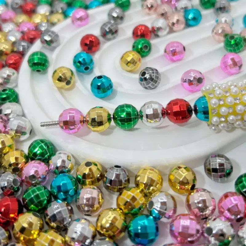 FS2455-16mm Metallic Disco Acrylic Beads Fit For Beadable Pens Zoe's DIY Shop