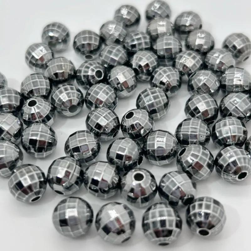 FS2455-16mm Metallic Disco Acrylic Beads Fit For Beadable Pens Zoe's DIY Shop