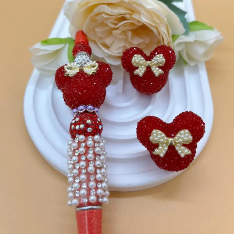 FS2458-27mm*29mm Mickey Head Sugar Acrylic Beads Fit For Beadable Pens Zoe's DIY Shop