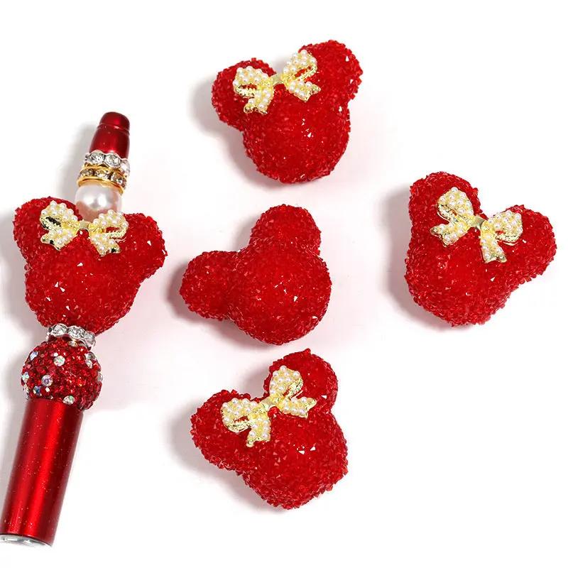 FS2458-27mm*29mm Mickey Head Sugar Acrylic Beads Fit For Beadable Pens Zoe's DIY Shop