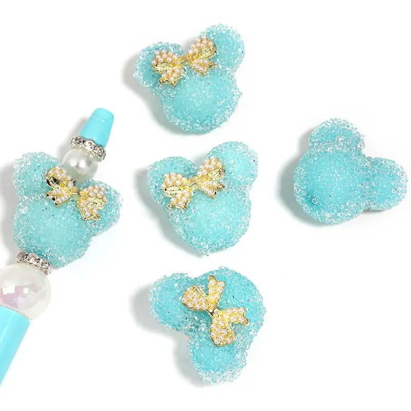FS2458-27mm*29mm Mickey Head Sugar Acrylic Beads Fit For Beadable Pens Zoe's DIY Shop
