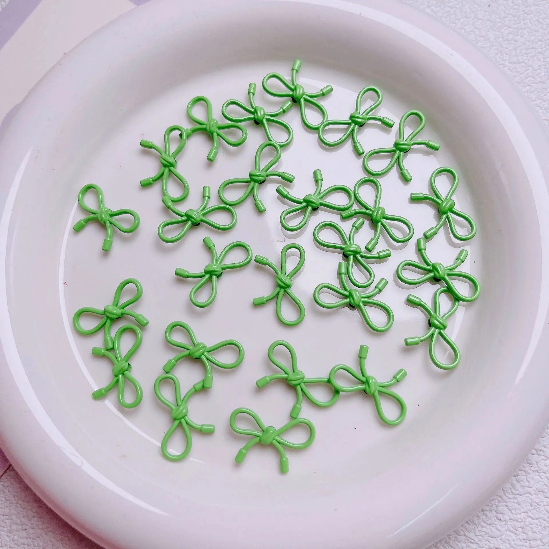 FS2511-13×20mm Stoving Vanish Metal Beads For Making Keychain Zoe's DIY Shop