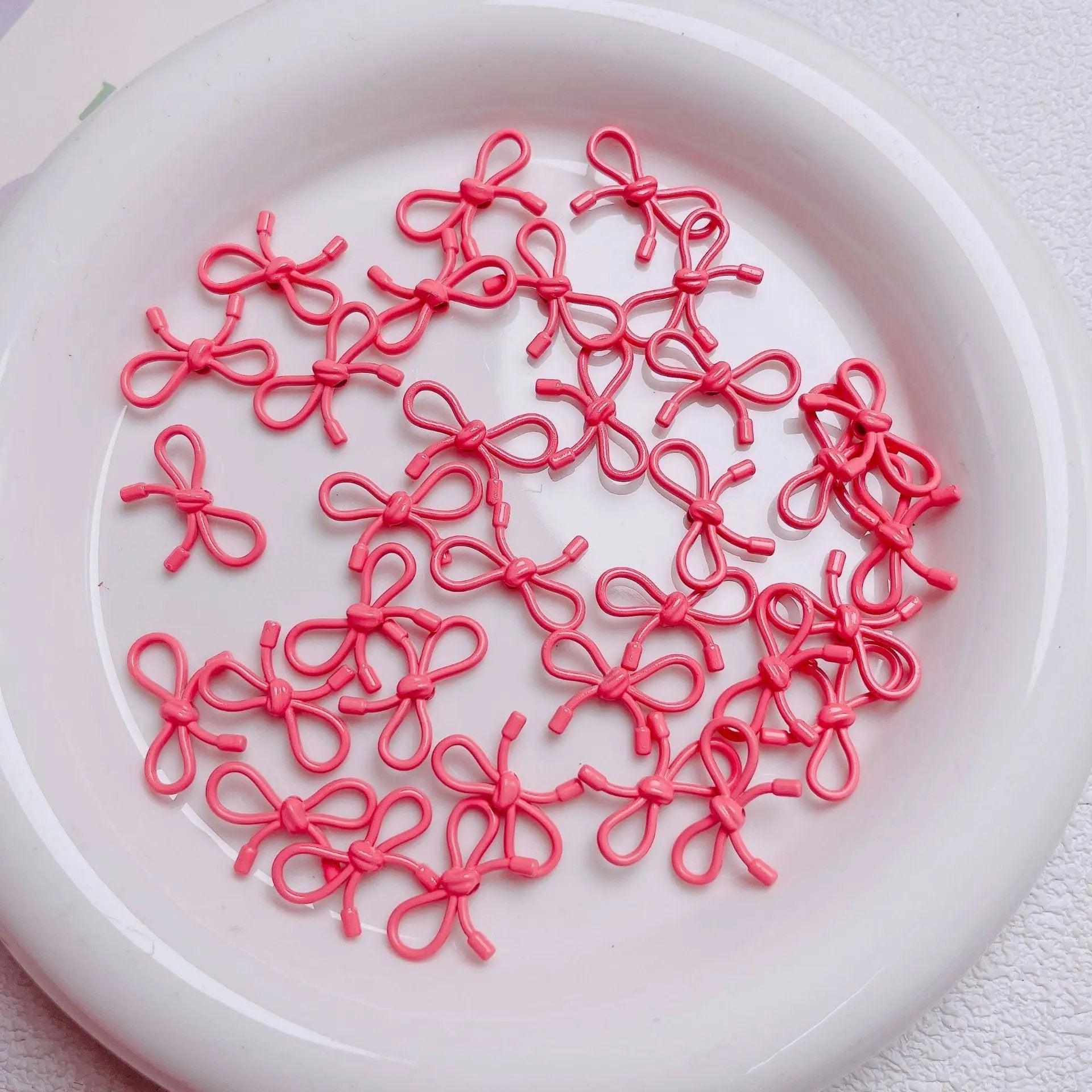 FS2511-13×20mm Stoving Vanish Metal Beads For Making Keychain Zoe's DIY Shop