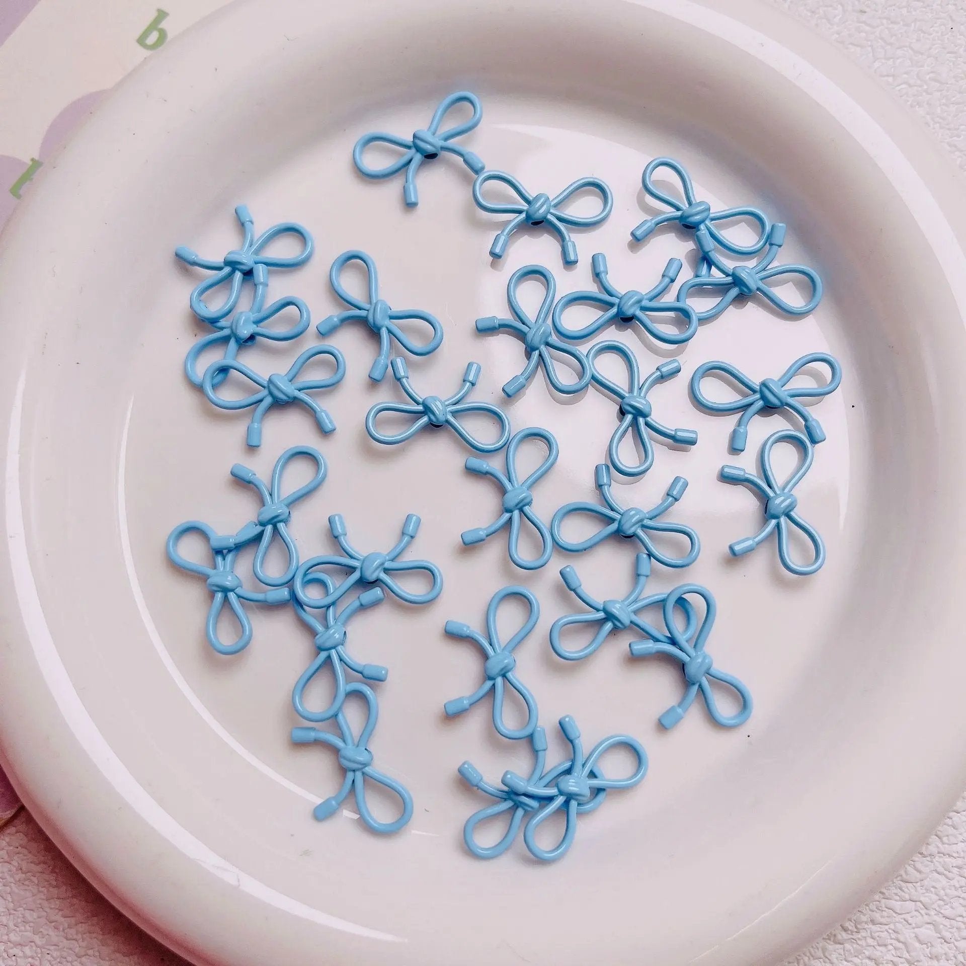 FS2511-13×20mm Stoving Vanish Metal Beads For Making Keychain Zoe's DIY Shop