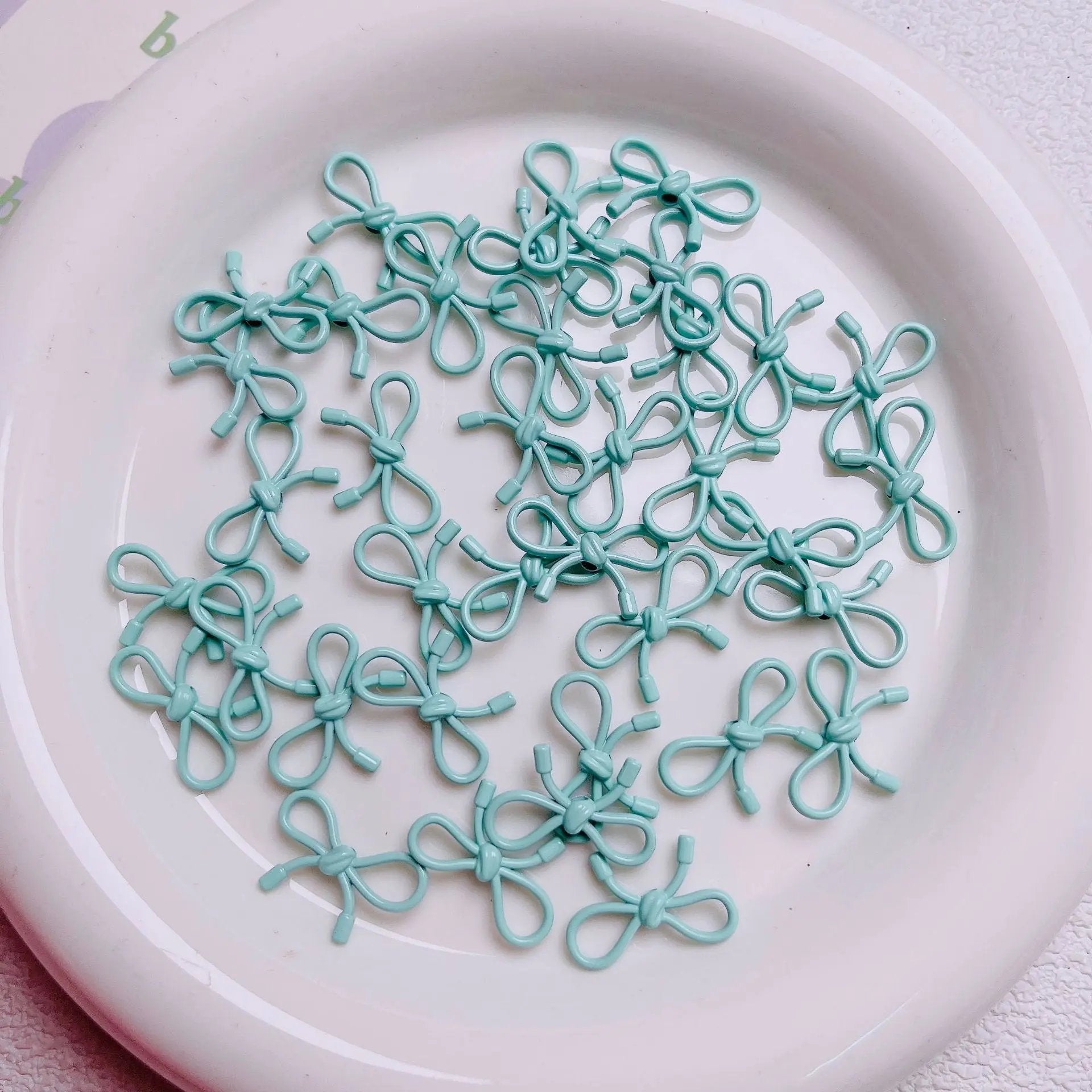 FS2511-13×20mm Stoving Vanish Metal Beads For Making Keychain Zoe's DIY Shop