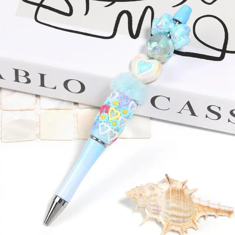 FS2531-Ramdom Mixed Color Heart Shape Acrylic Beads Fit For Beadable Pens Zoe's DIY Shop