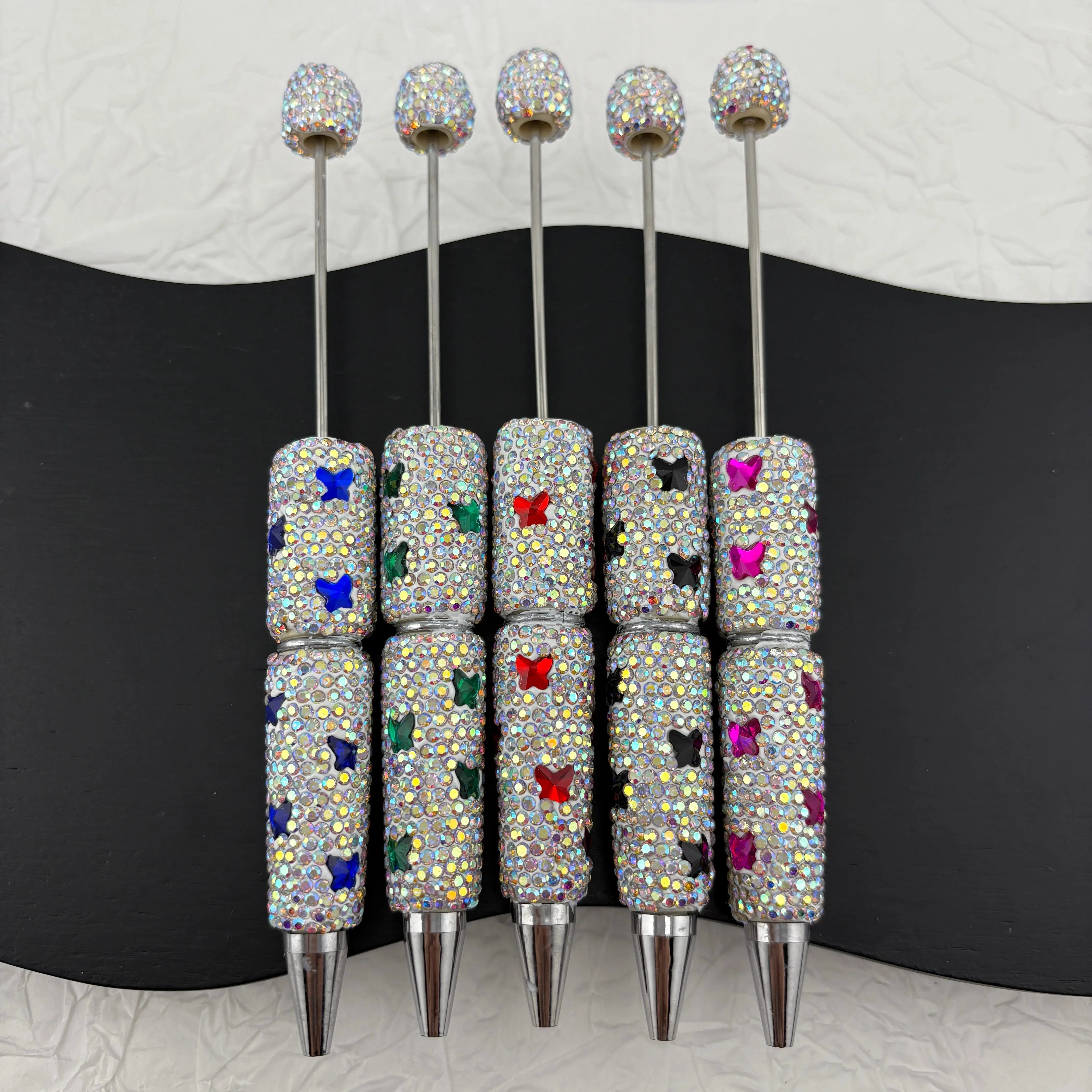 FS2568- 1 Piece Butterfly Crystal Full Diamonds Fancy Pens Zoe's DIY Shop