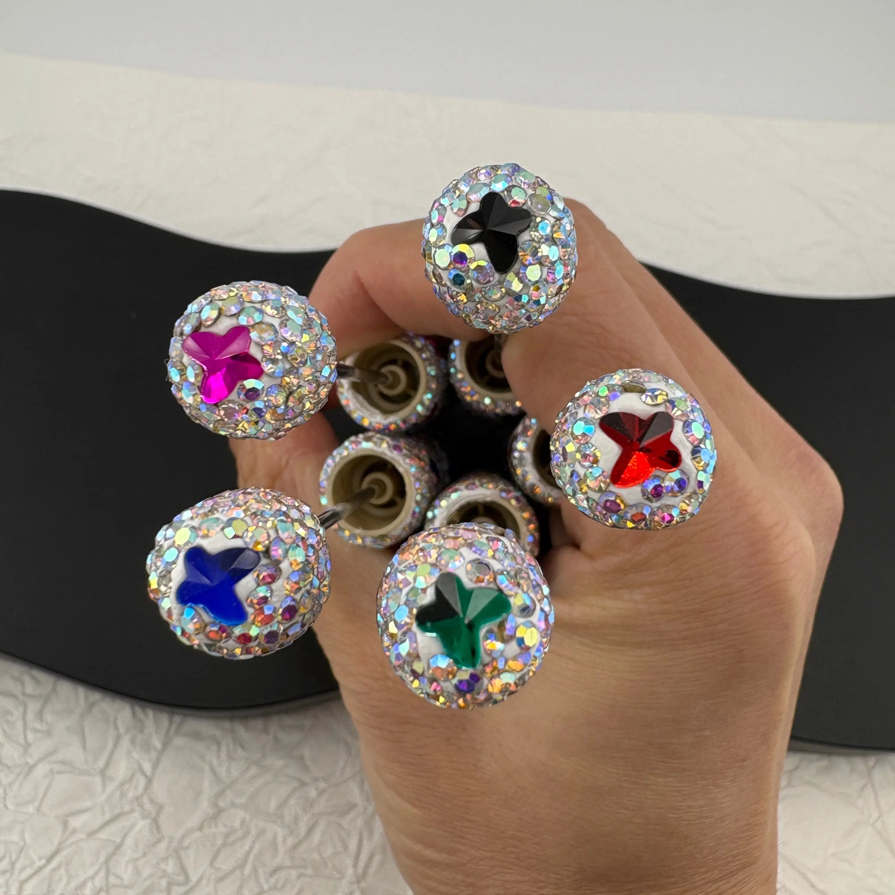 FS2568- 1 Piece Butterfly Crystal Full Diamonds Fancy Pens Zoe's DIY Shop