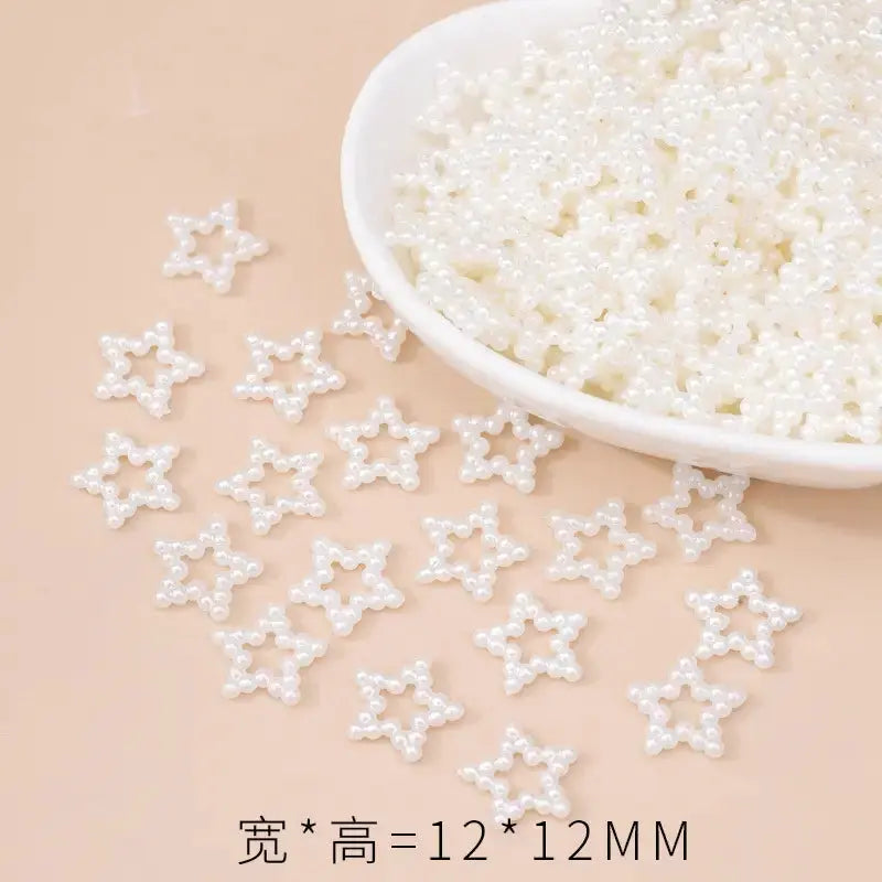 FS2569-Pearl Star Spacer Bead Zoe DIY Wholesale