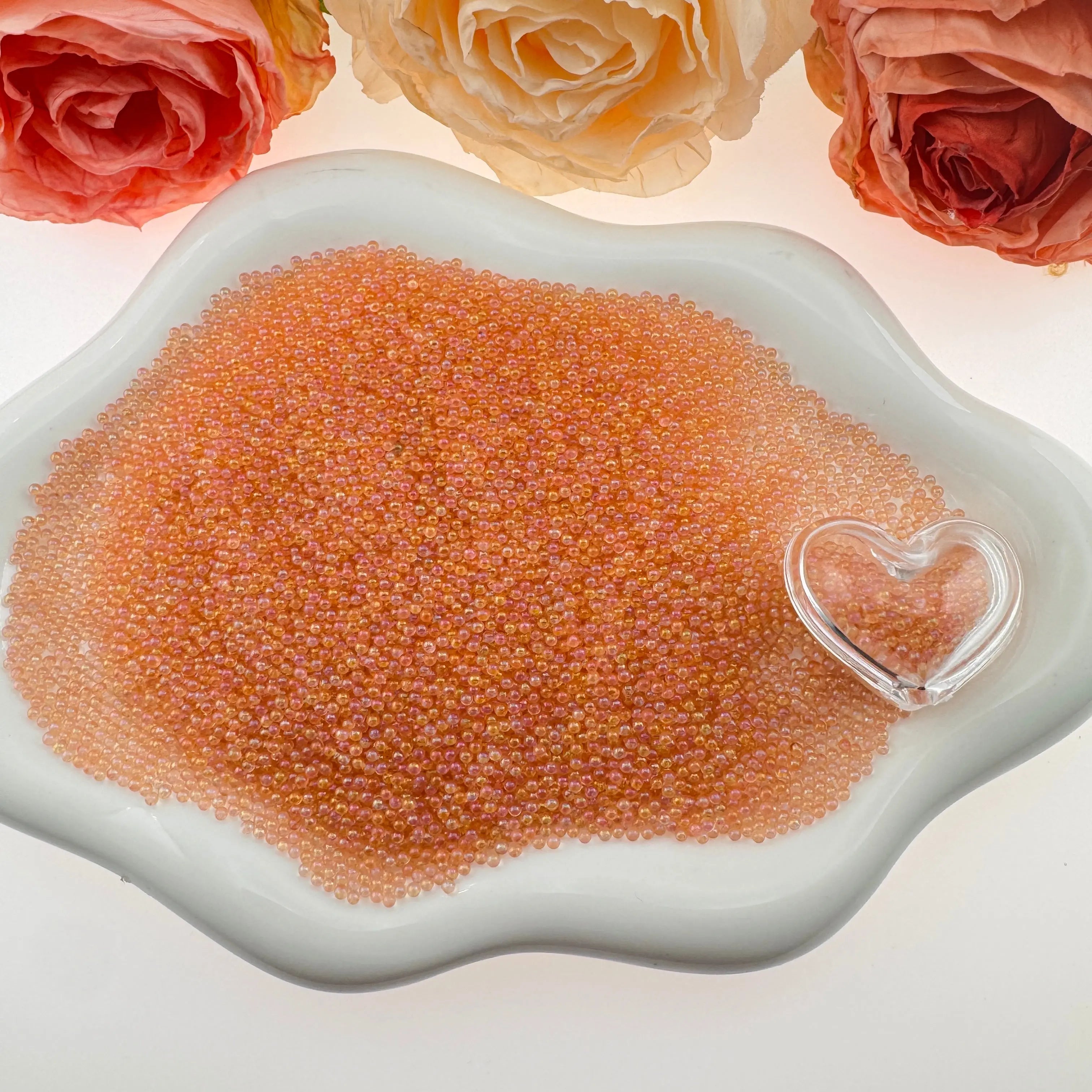 FS2581-2mm  Glass Beads Small Glass Beads No Hole Tiny Glass Bubble Beads