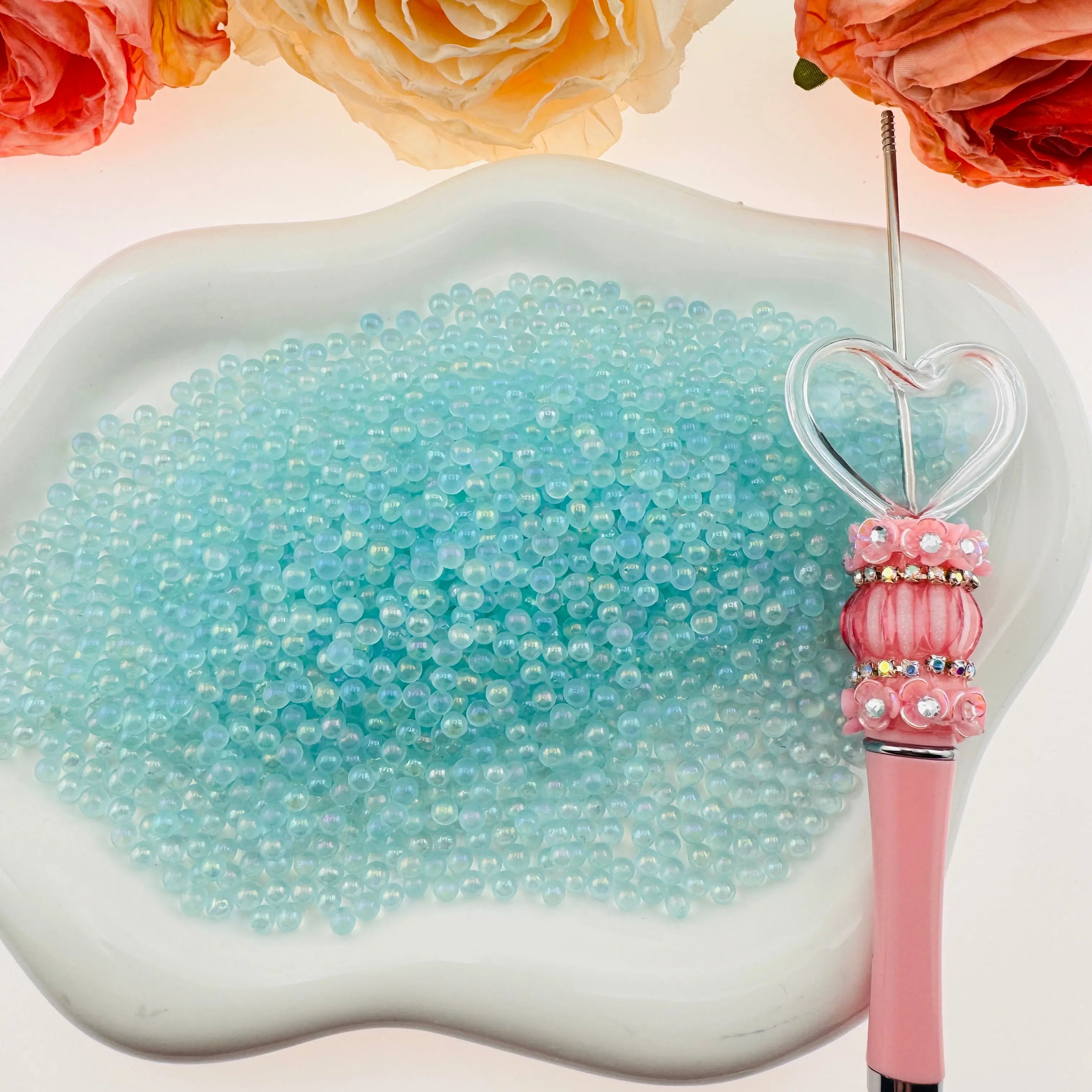 FS2582-4mm  Glass Beads Small Glass Beads No Hole Tiny Glass Beads As Refills Zoe's DIY Shop