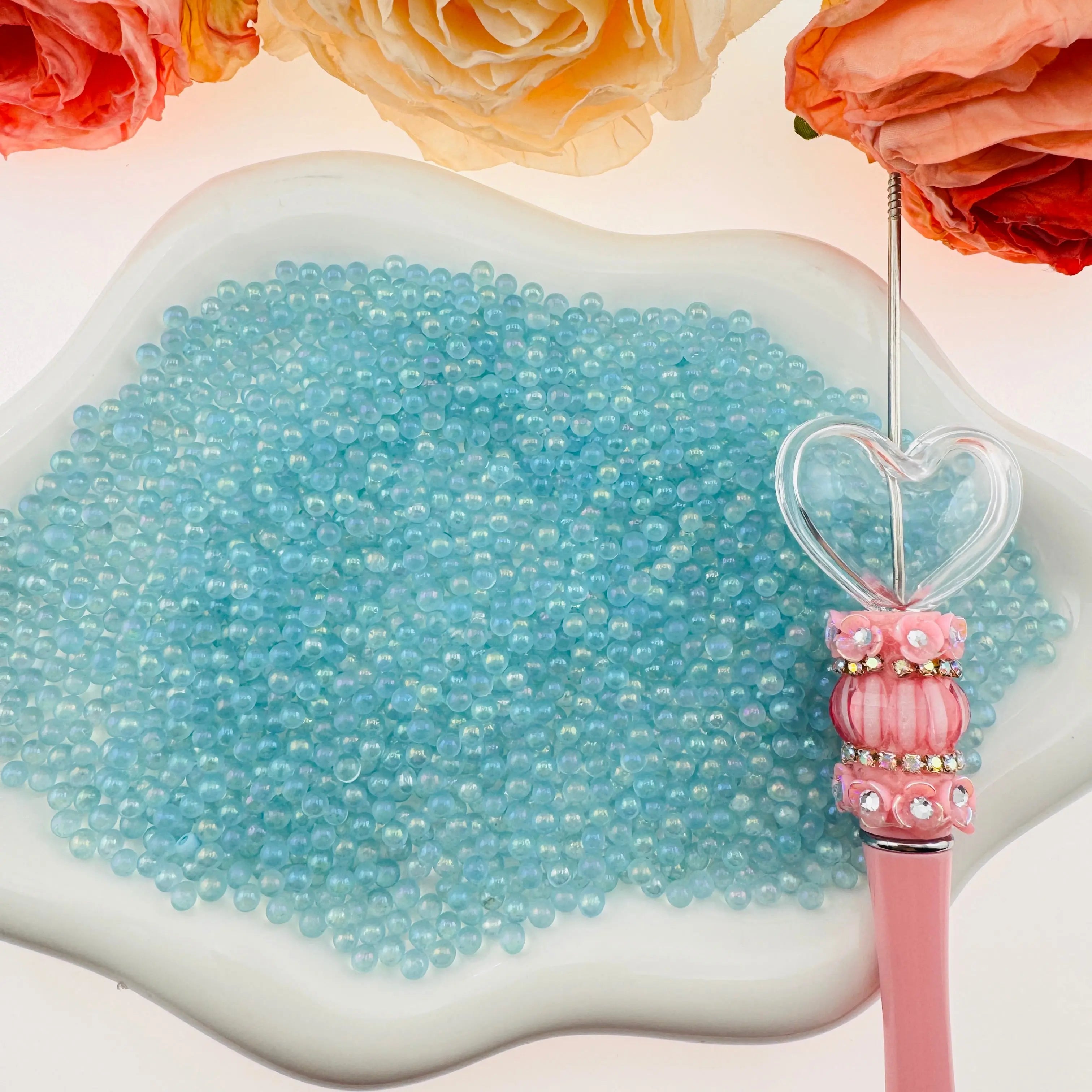 FS2582-4mm  Glass Beads Small Glass Beads No Hole Tiny Glass Beads As Refills Zoe's DIY Shop