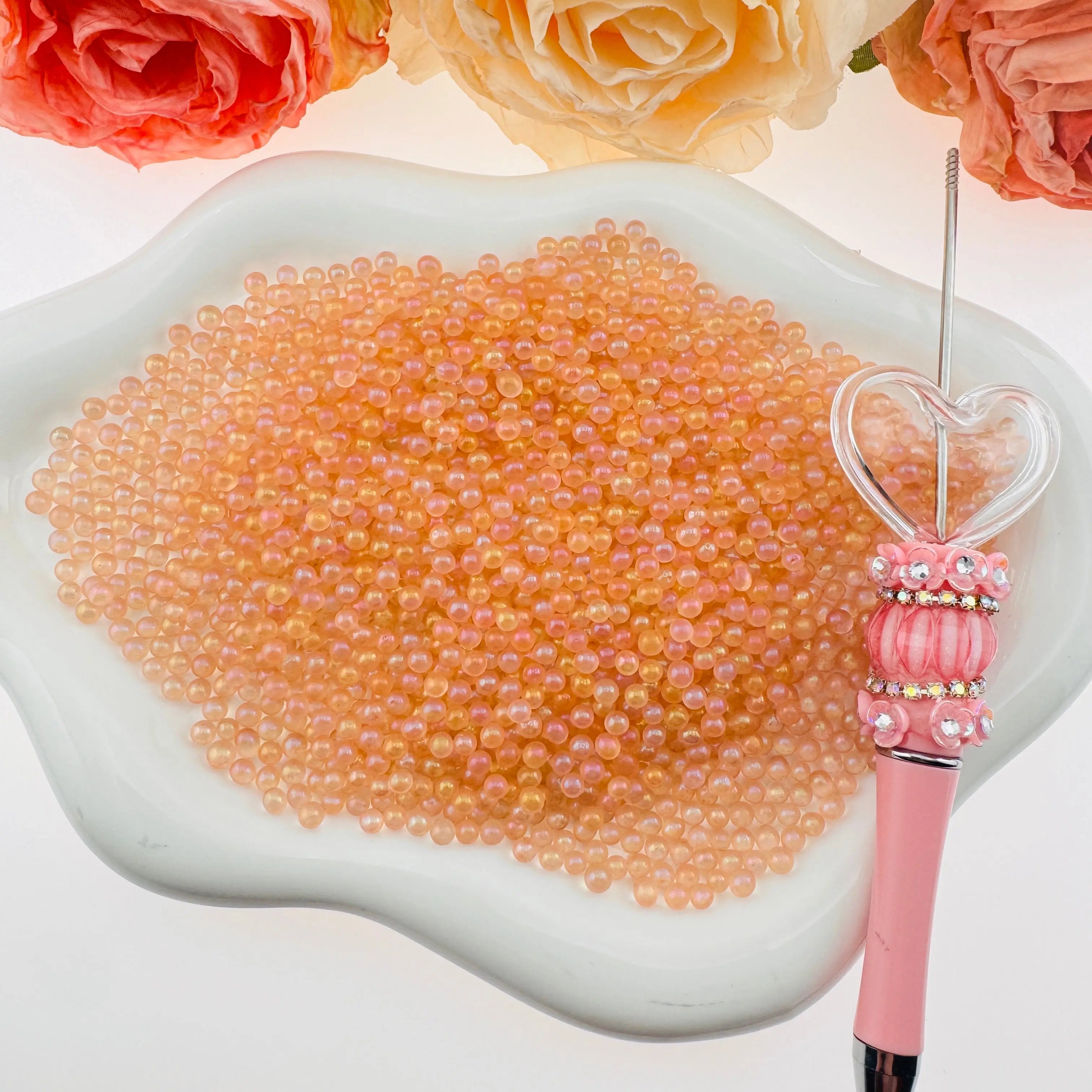 FS2582-4mm  Glass Beads Small Glass Beads No Hole Tiny Glass Beads As Refills Zoe's DIY Shop