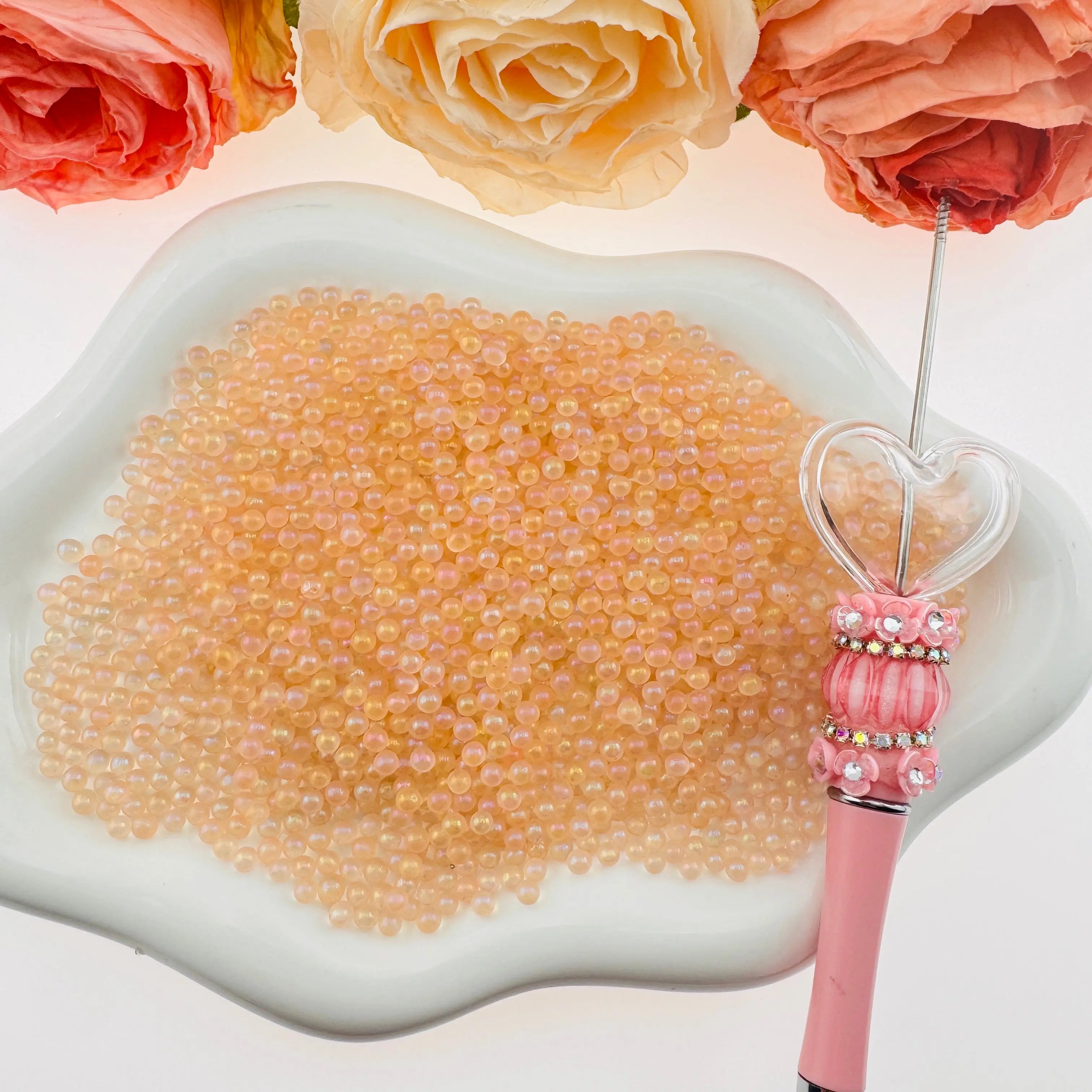 FS2582-4mm  Glass Beads Small Glass Beads No Hole Tiny Glass Beads As Refills Zoe's DIY Shop