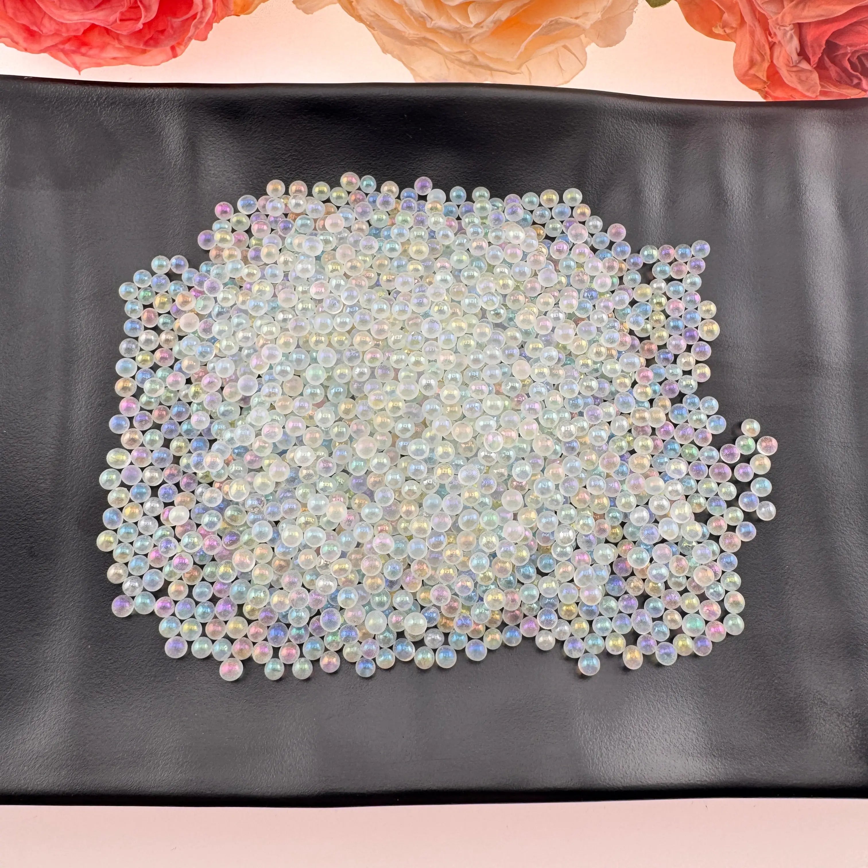 FS2582-4mm  Glass Beads Small Glass Beads No Hole Tiny Glass Beads As Refills Zoe's DIY Shop