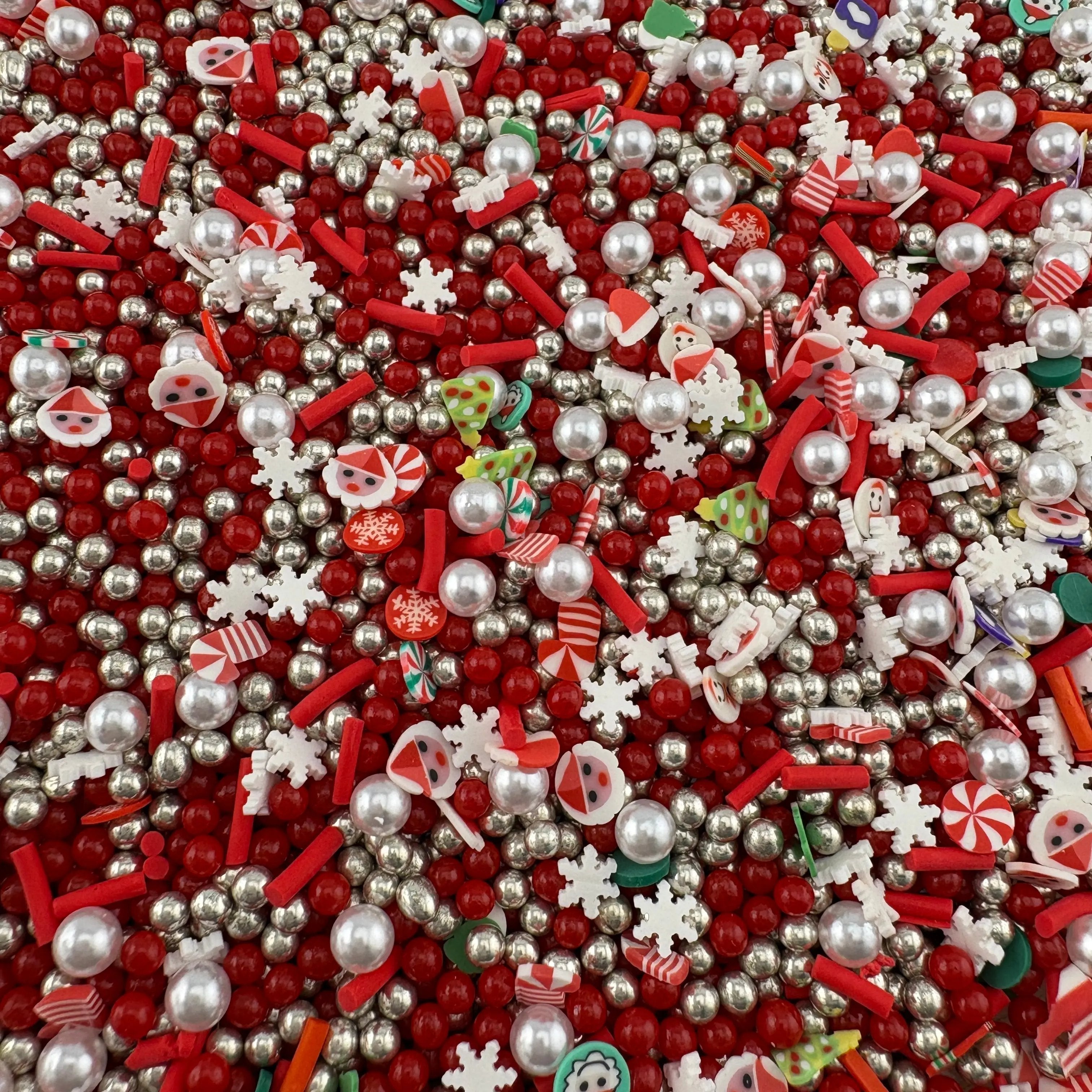 FS2606- 100g 3mm 4mm 5mm Mixed Size Christmas Color Glass Beads Refills Zoe's DIY Shop