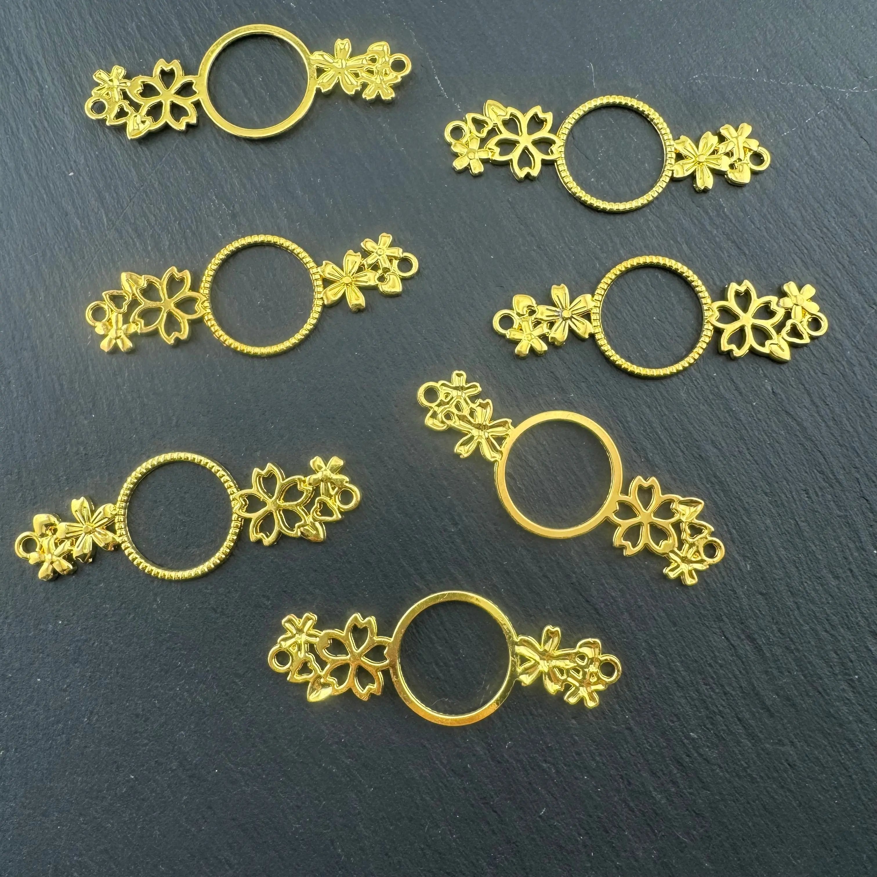 FS2615-Gold Color Metal Patch For Making Fancy Beads Zoe's DIY Shop