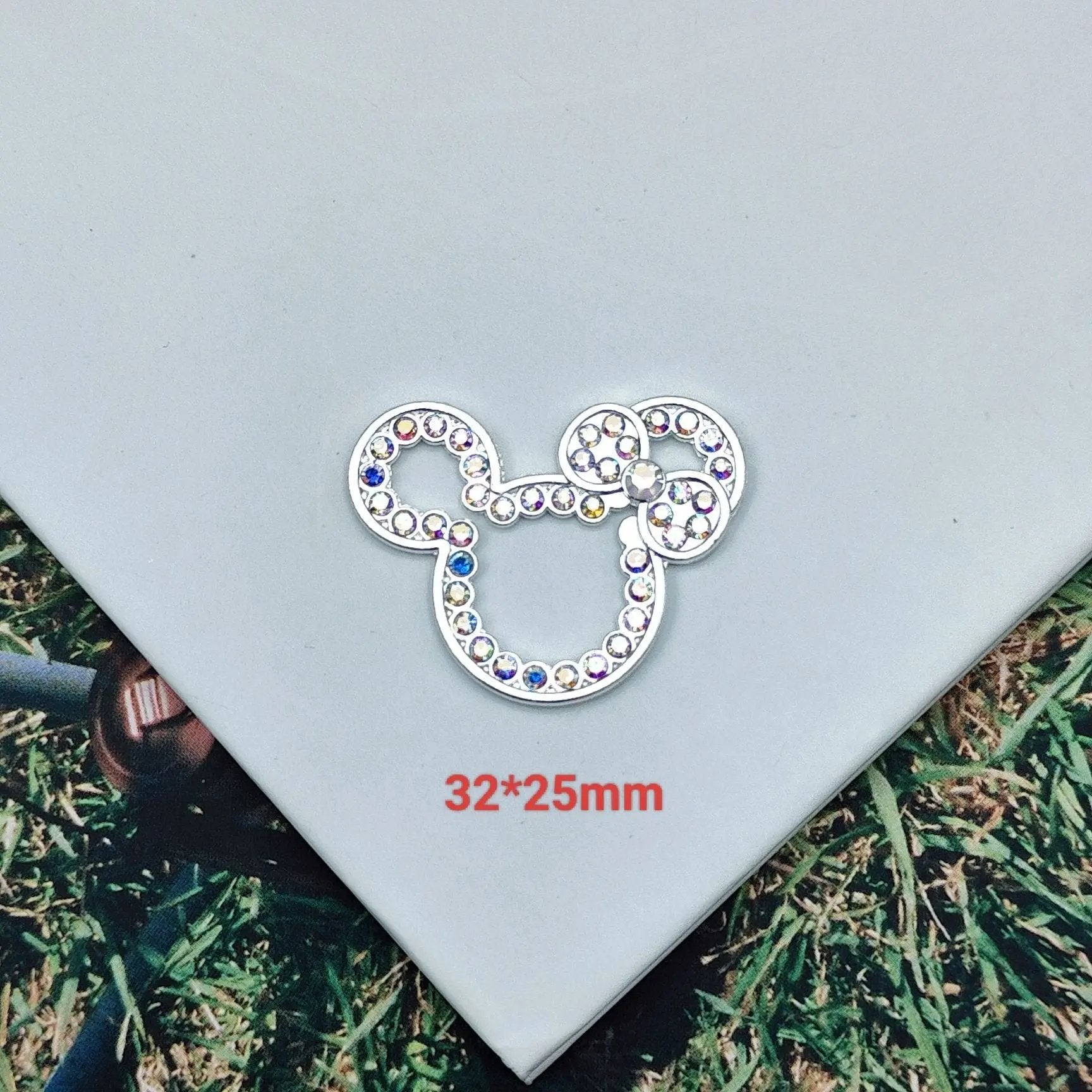 FS2616-Mickey Sparkling Alloy Patch For Making Fancy Beads Zoe's DIY Shop