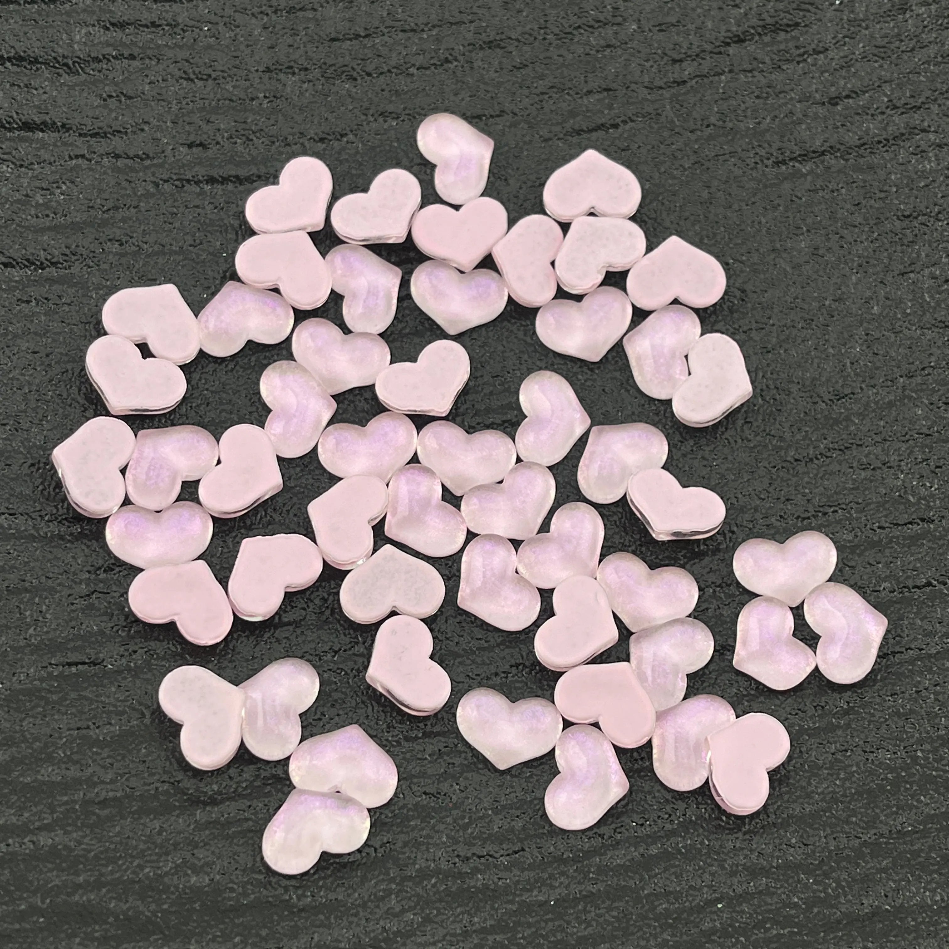 FS2621-100PCS  8*10MM  Heart mocha diamond Zoe's DIY Shop