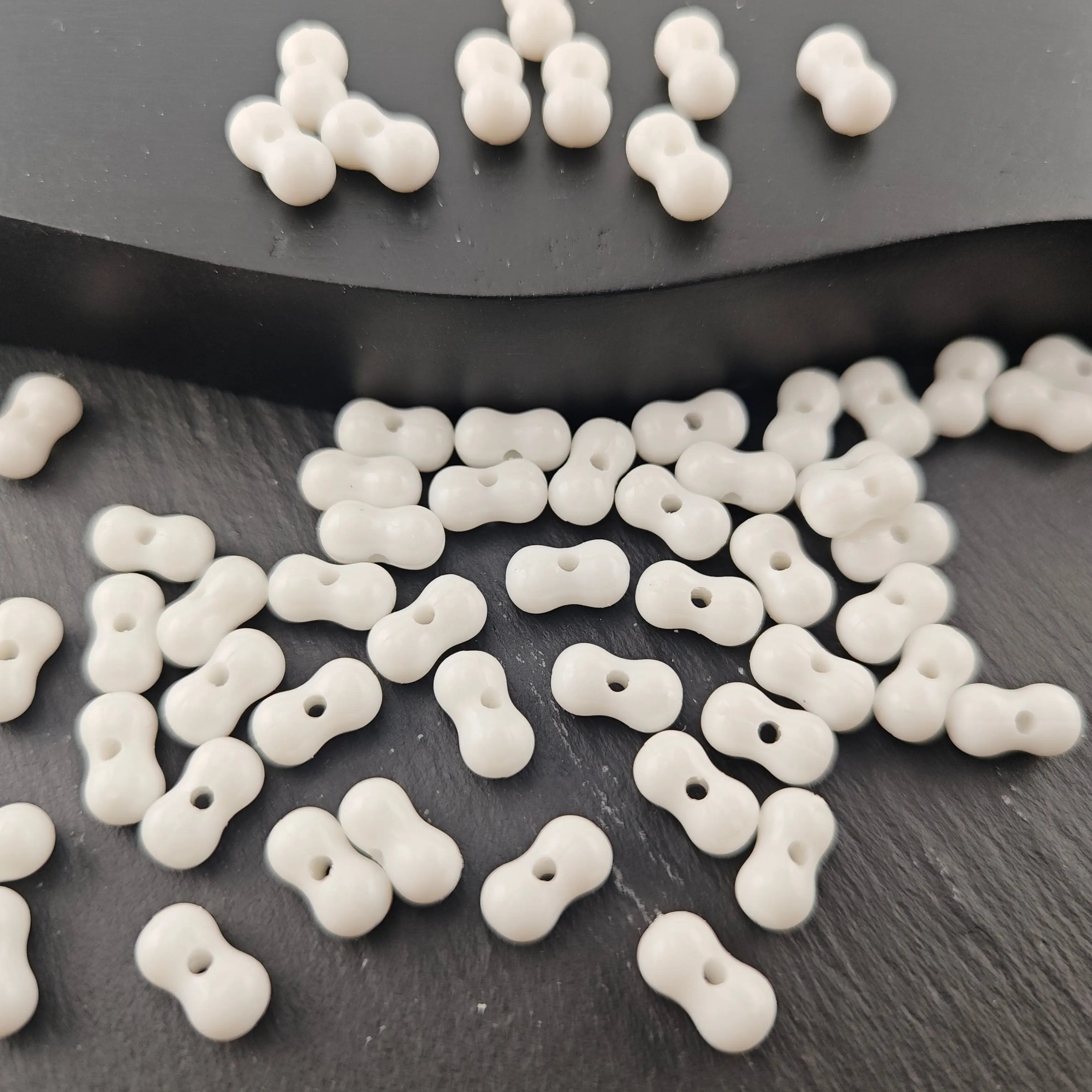 FS2635- 6*11mm Soild Color Peanut Beads Zoe's DIY Shop