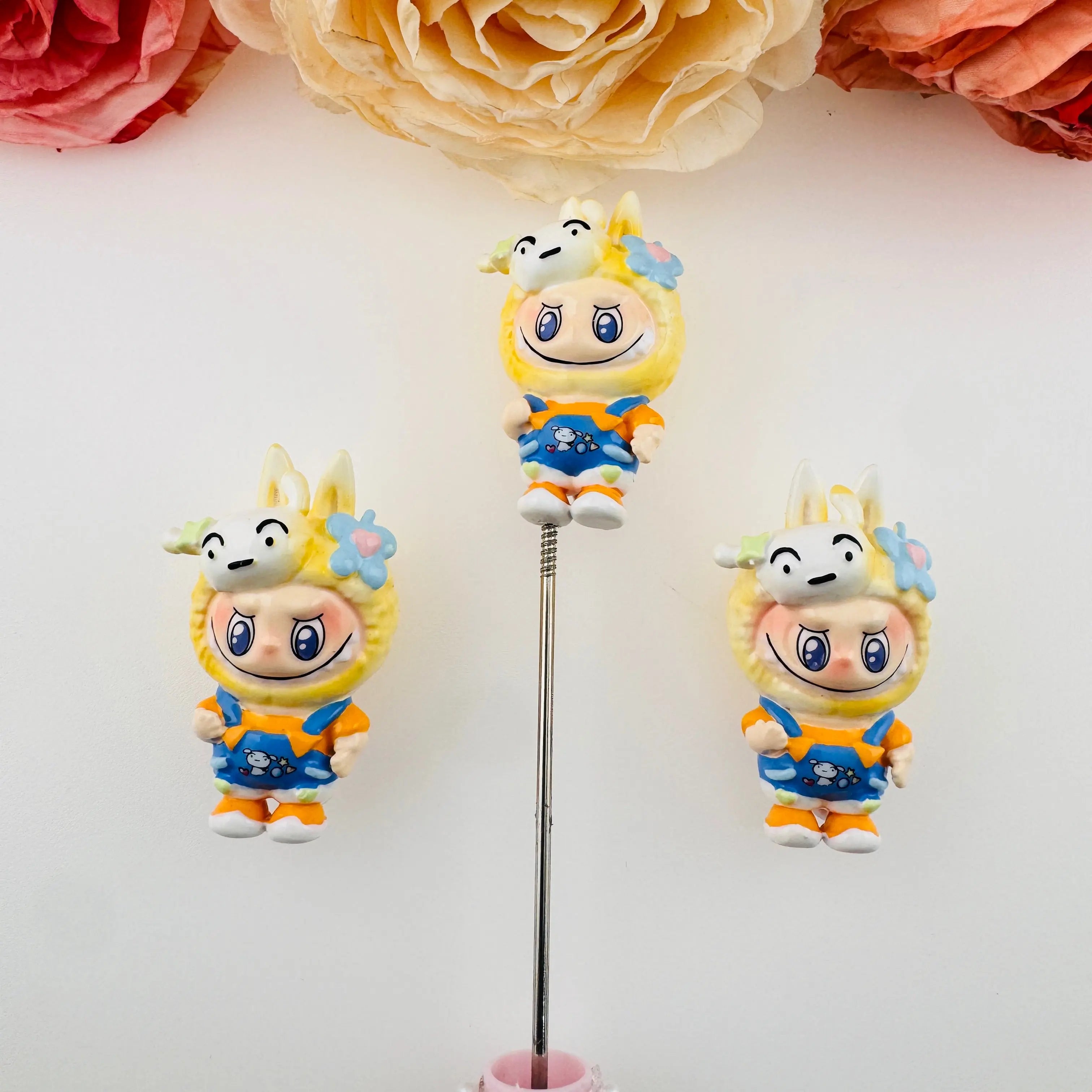 FS2642-Labubu Hand Painted Pen Topper Zoe DIY Wholesale