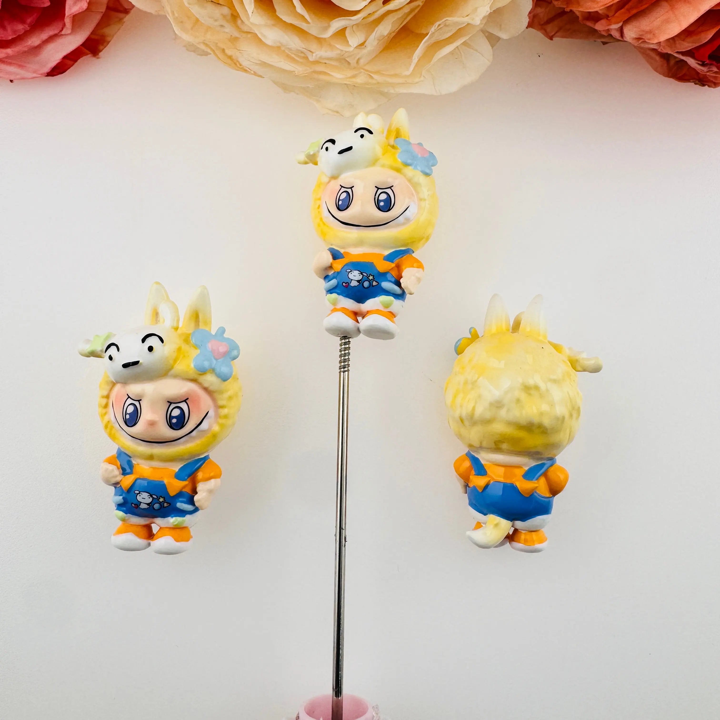 FS2642-Labubu Hand Painted Pen Topper Zoe DIY Wholesale