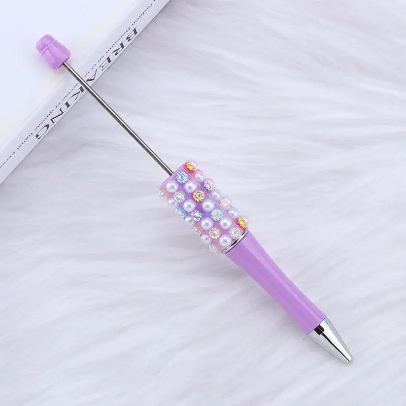 FS2741-Colorful Pearl Fancy Beadable Pens Zoe's DIY Shop