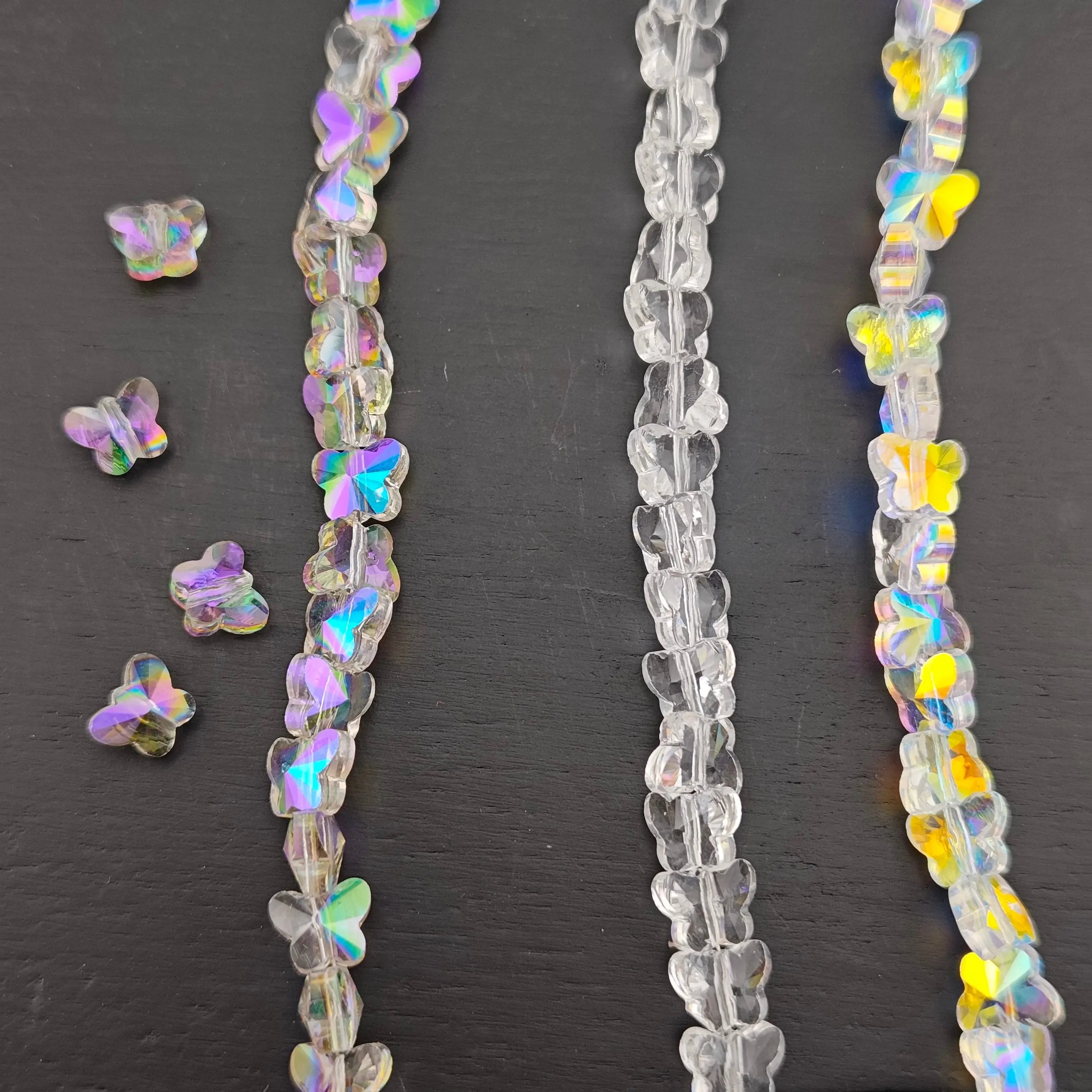 FS2805- About 98PCS/Strand 6*8mm Butterfly Crystal Glass Beads Zoe's DIY Shop