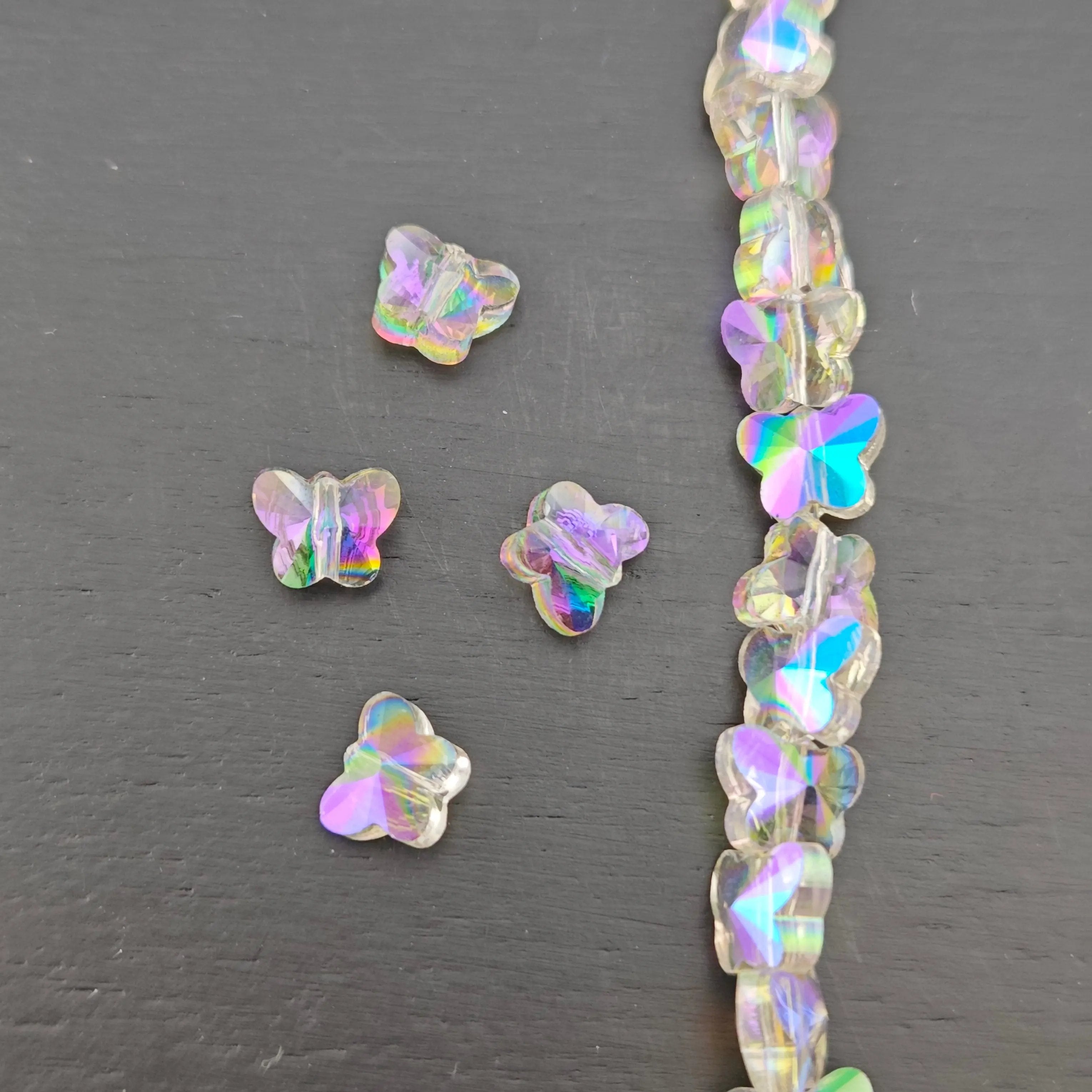 FS2805- About 98PCS/Strand 6*8mm Butterfly Crystal Glass Beads Zoe's DIY Shop