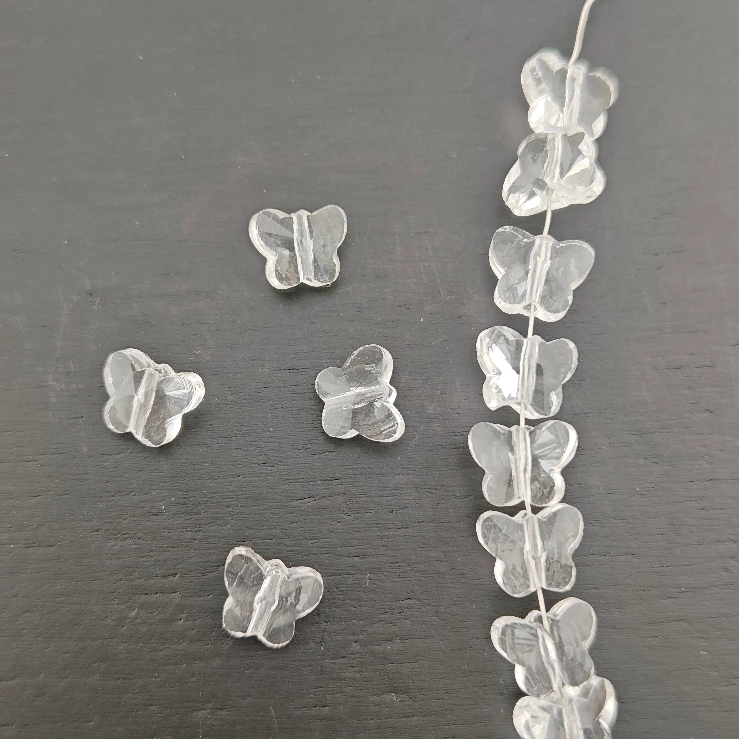 FS2805- About 98PCS/Strand 6*8mm Butterfly Crystal Glass Beads Zoe's DIY Shop