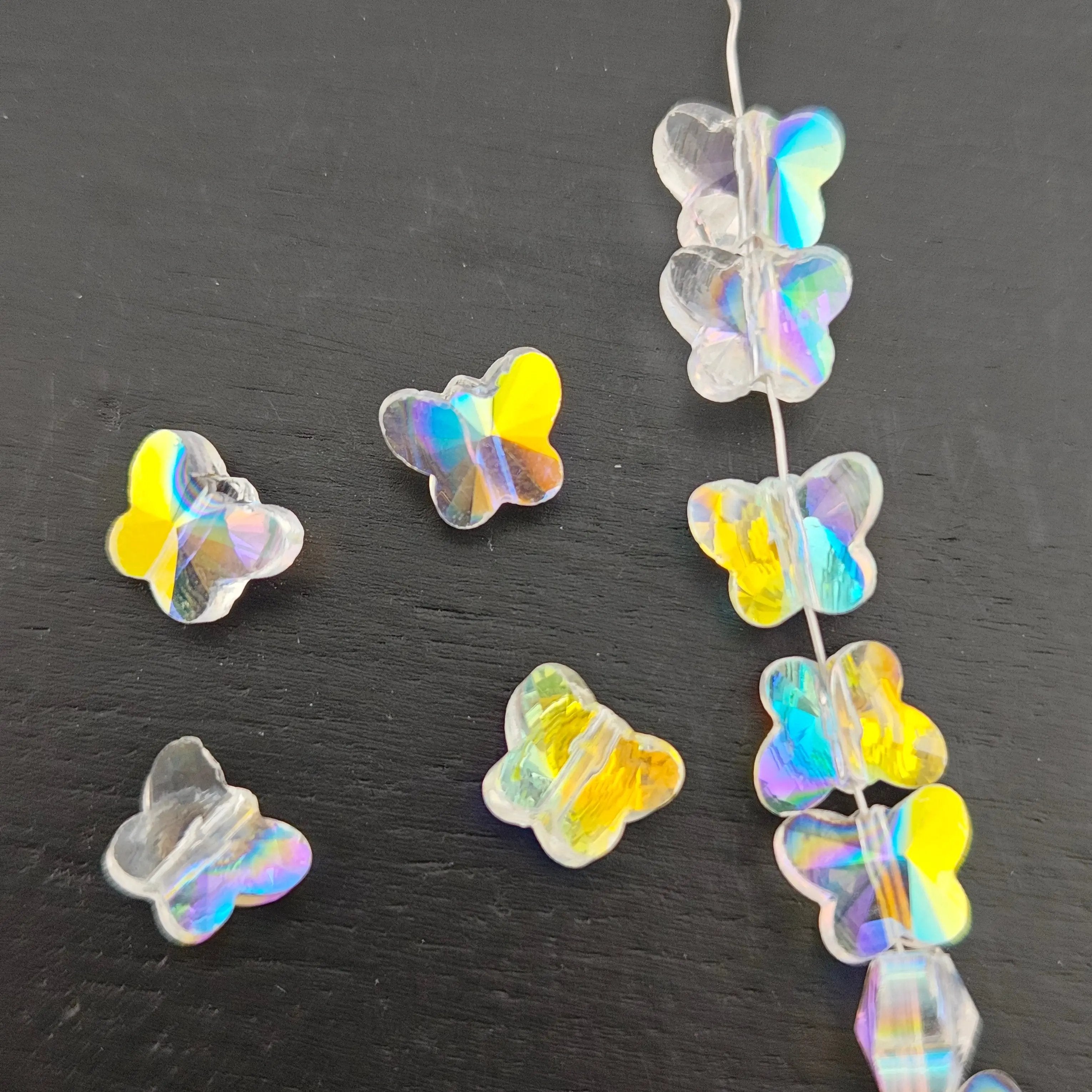 FS2805- About 98PCS/Strand 6*8mm Butterfly Crystal Glass Beads Zoe's DIY Shop