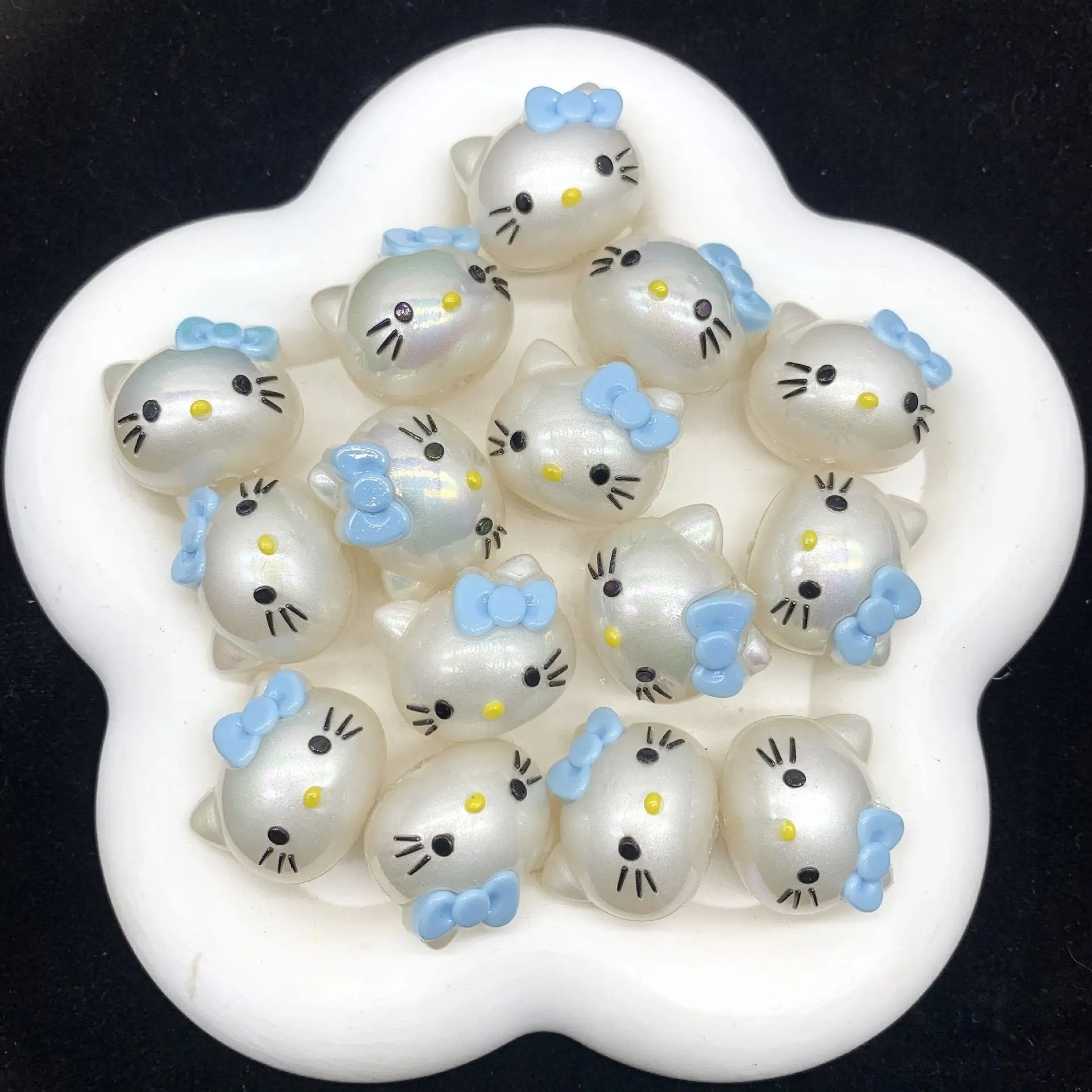 FS2822-HK Kitty Cat head PVC Beads  Fit For Beadable Pens Zoe's DIY Shop