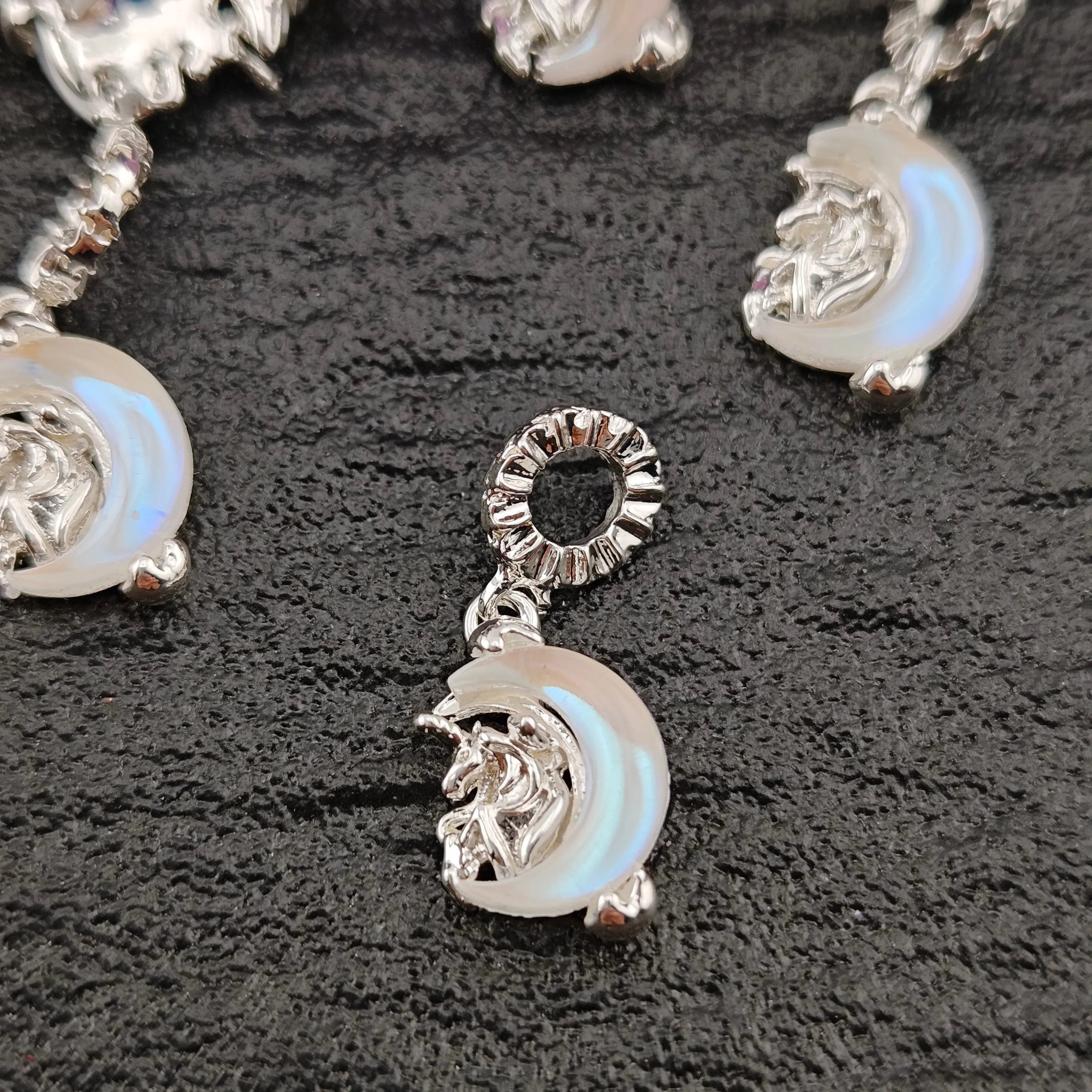 FS2854-Moon and Horse Spacers Charms Zoe's DIY Shop