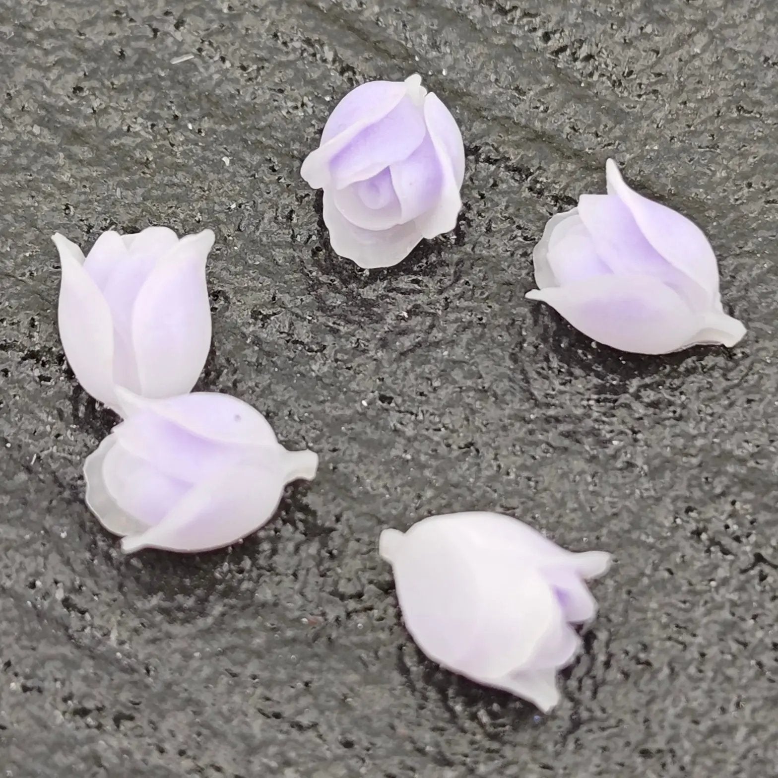 FS2860- 7mm 3D Glowing Rose flower Charms Zoe's DIY Shop