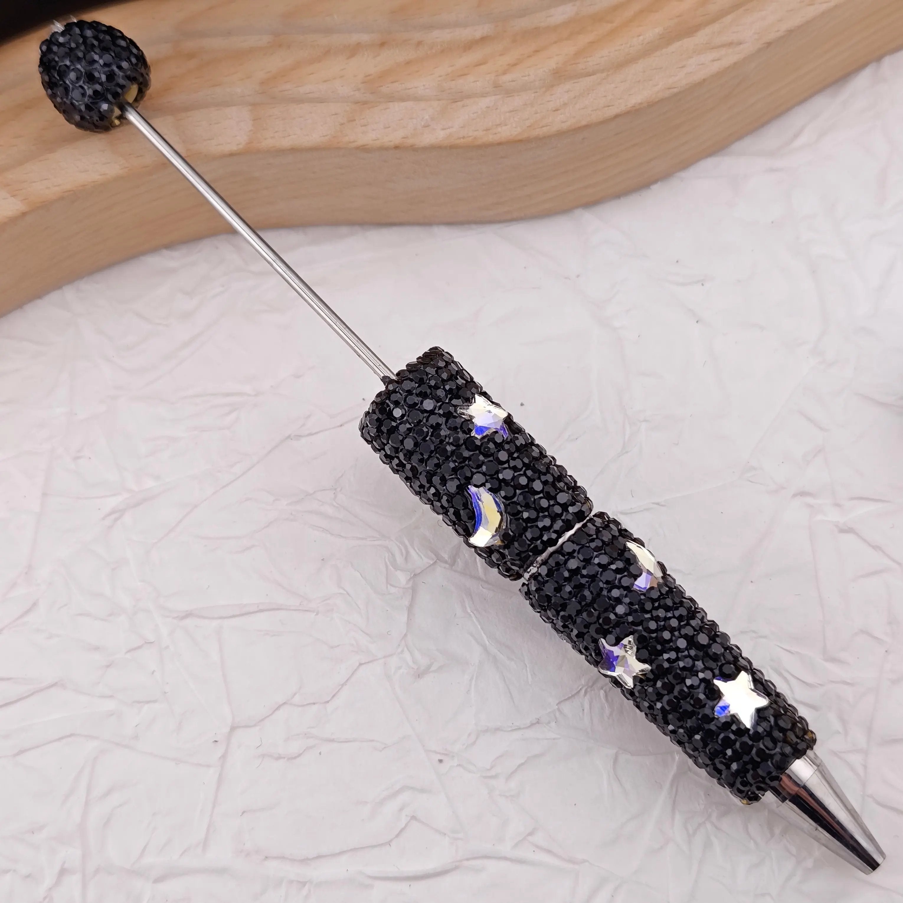 FS2878- Crystal Star and Moon Full Diamonds Fancy Pens Zoe's DIY Shop