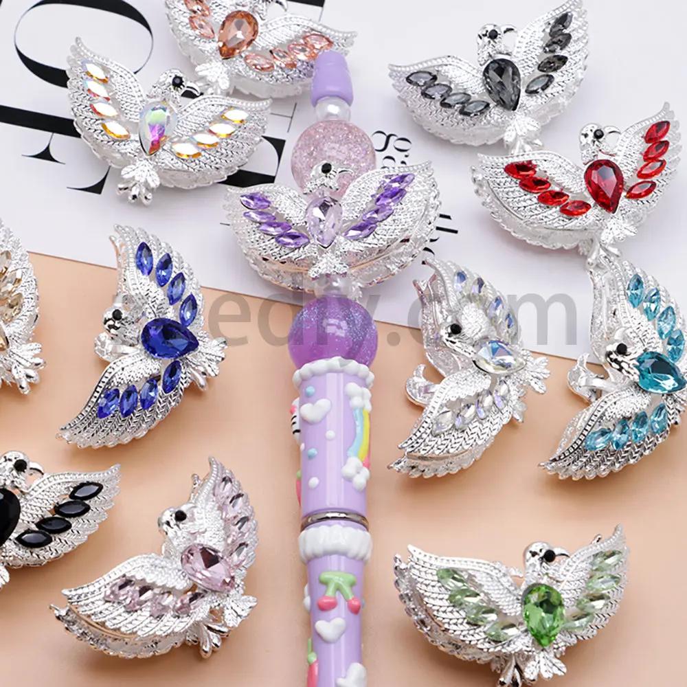 FS2879-Peace dove Birds Alloy Fancy Beads fit for pens Zoe's DIY Shop
