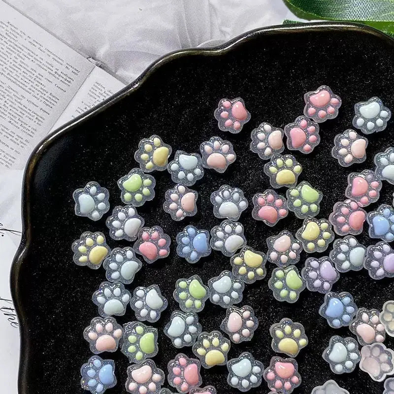 FS2936-8mm Glowing Cat Paws Nails Charms For DIY Project Zoe's DIY Shop