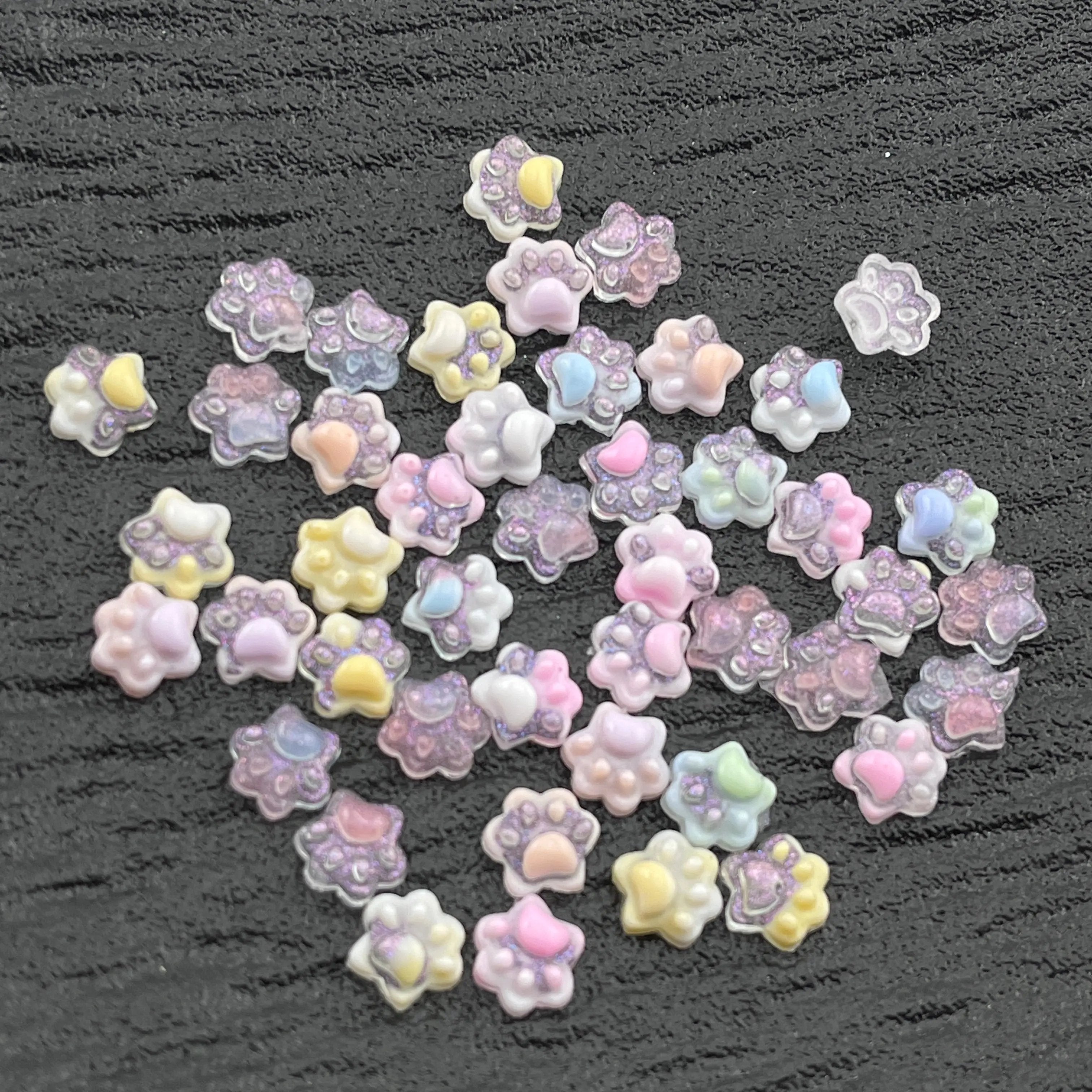 FS2936- 8mm Glowing Cat Paws Nails Charms Zoe's DIY Shop