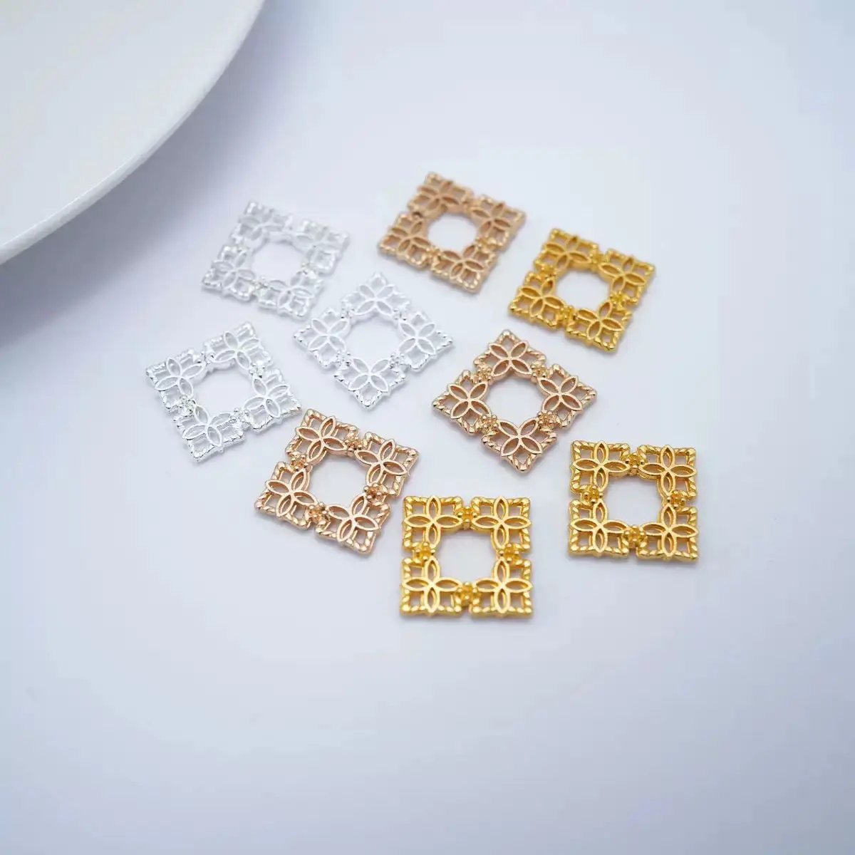 FS3035- Metal Cube Patch For Making Fancy Beads Zoe's DIY Shop