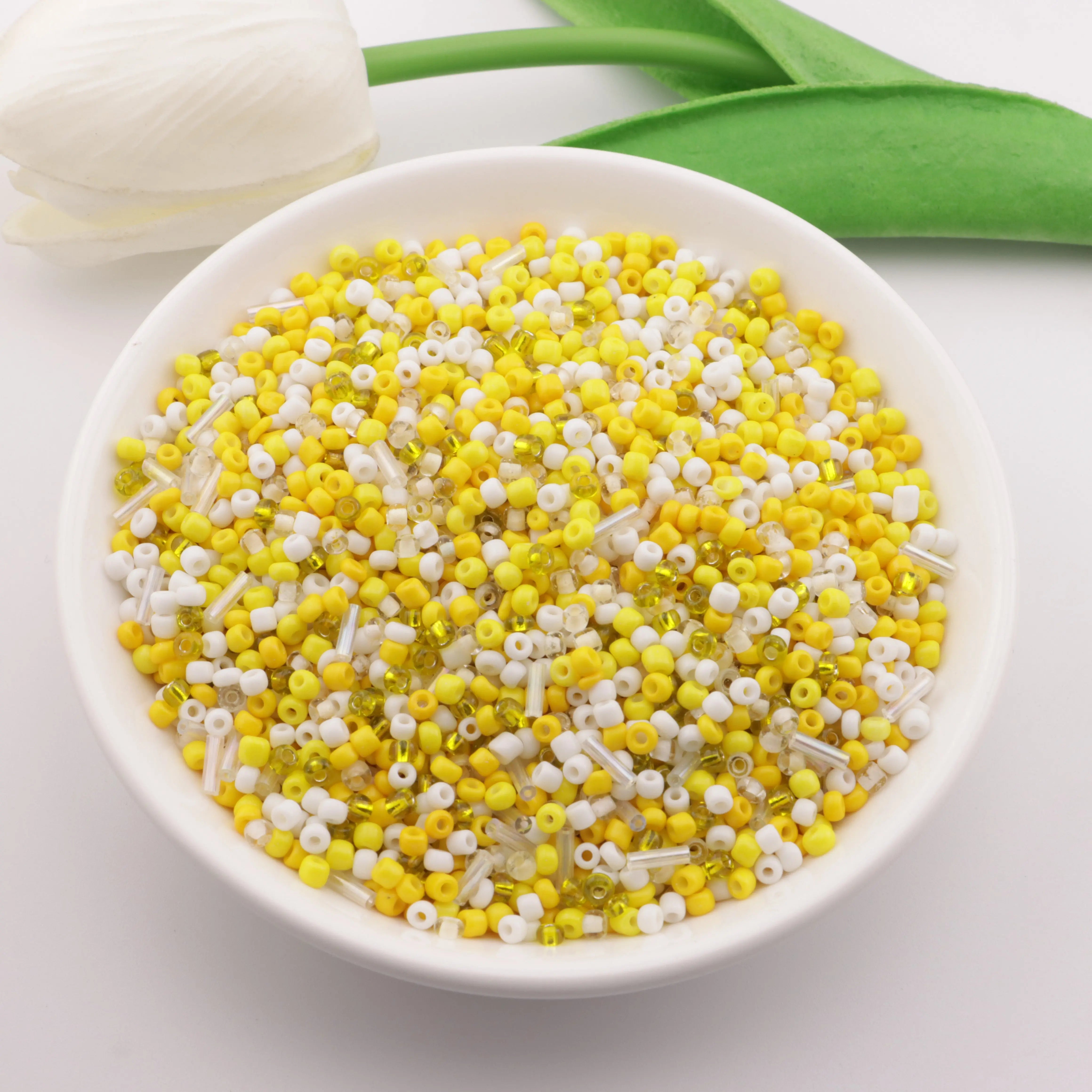 FS3053-3MM Mixed color glass rice beads Zoe DIY Wholesale