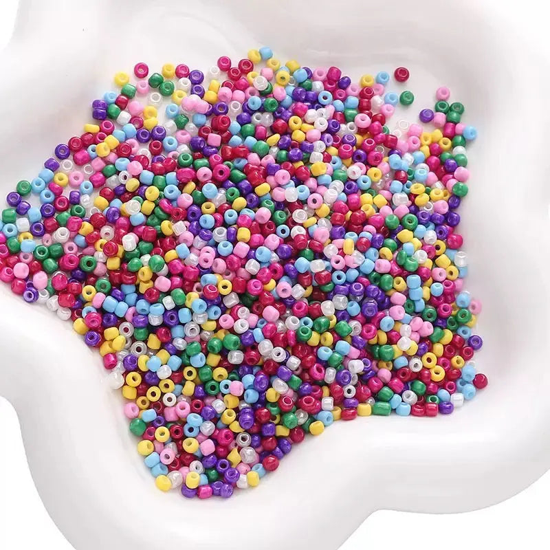 FS3068-3MM+4MM 3MM Mixed color glass beads Zoe DIY Wholesale