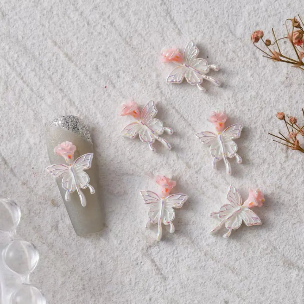 FS3107- 8×15mm Butterfly Rose Flower Patches For DIY Project Zoe's DIY Shop