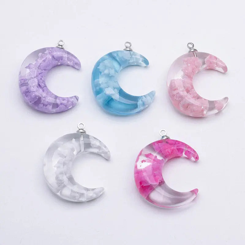FS3330- Glow-in-the-dark Clouds And Moon Pendant For DIY Projects Zoe's DIY Shop