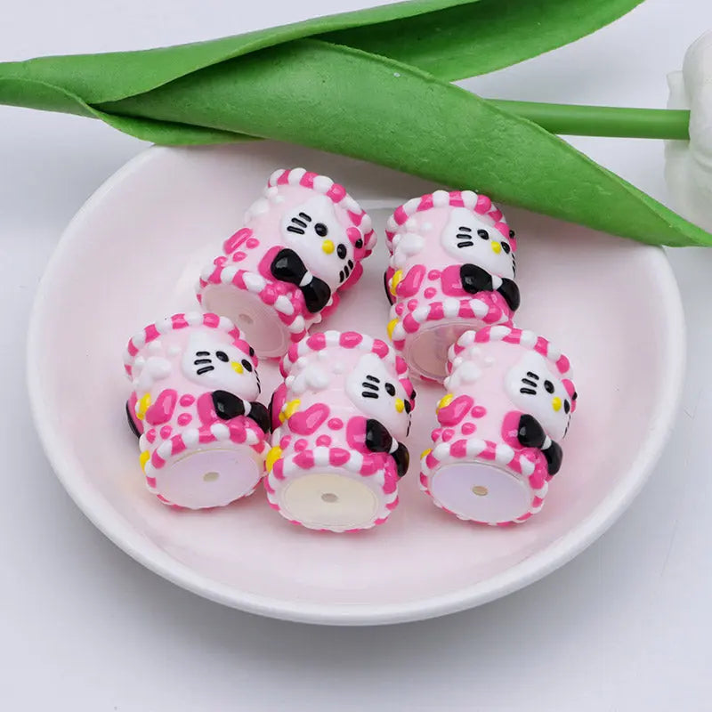 FS3504- HK Hand-Drawn Beads for Keychain Beadable Pens Making Zoe's DIY Shop