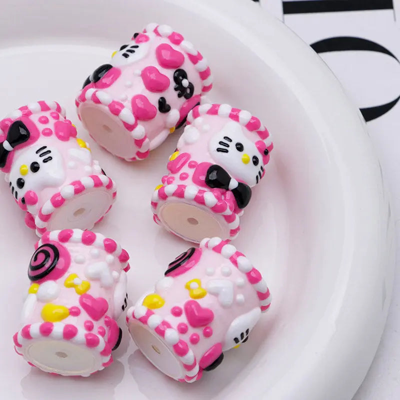 FS3504- HK Hand-Drawn Beads for Keychain Beadable Pens Making Zoe's DIY Shop